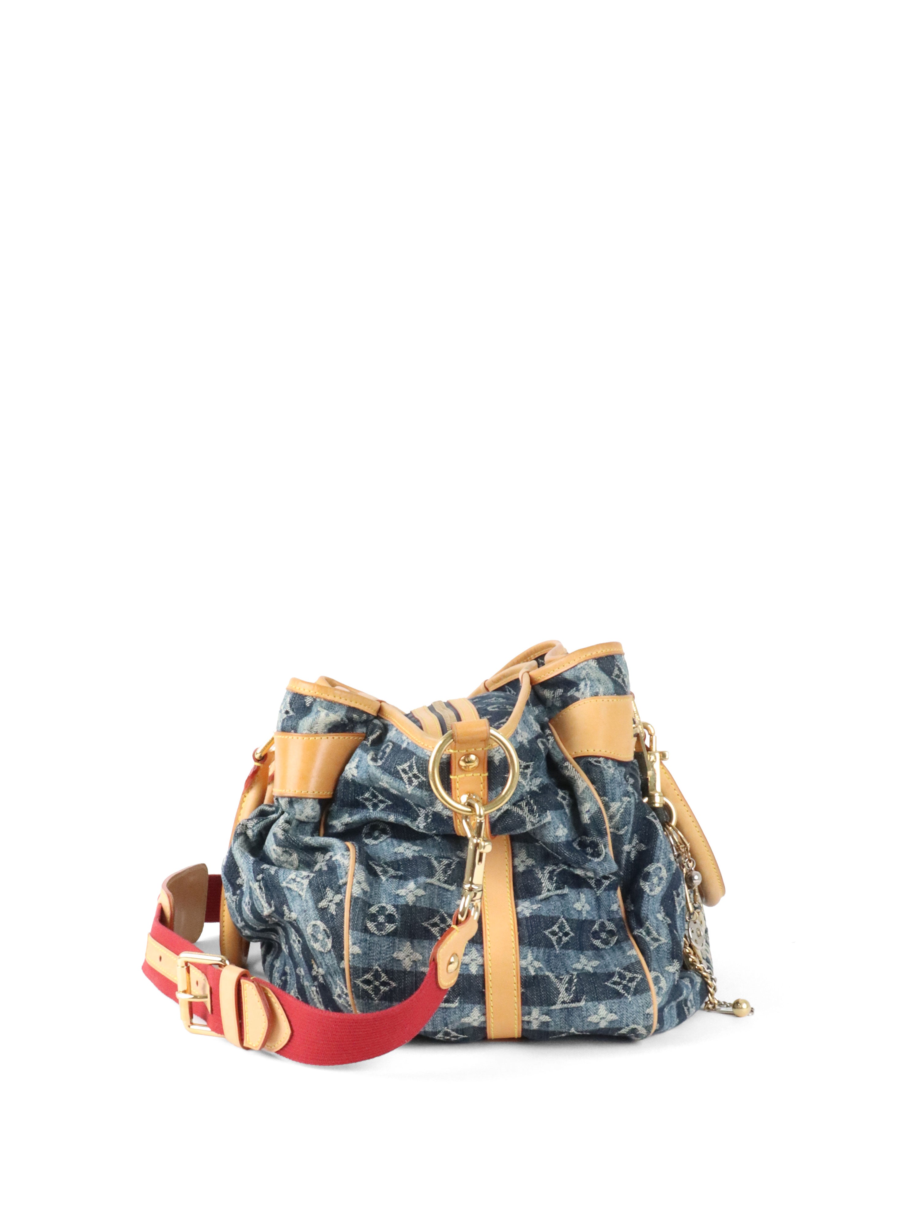 Louis Vuitton Vintage Cabas Raye 2006 Tote Bag.