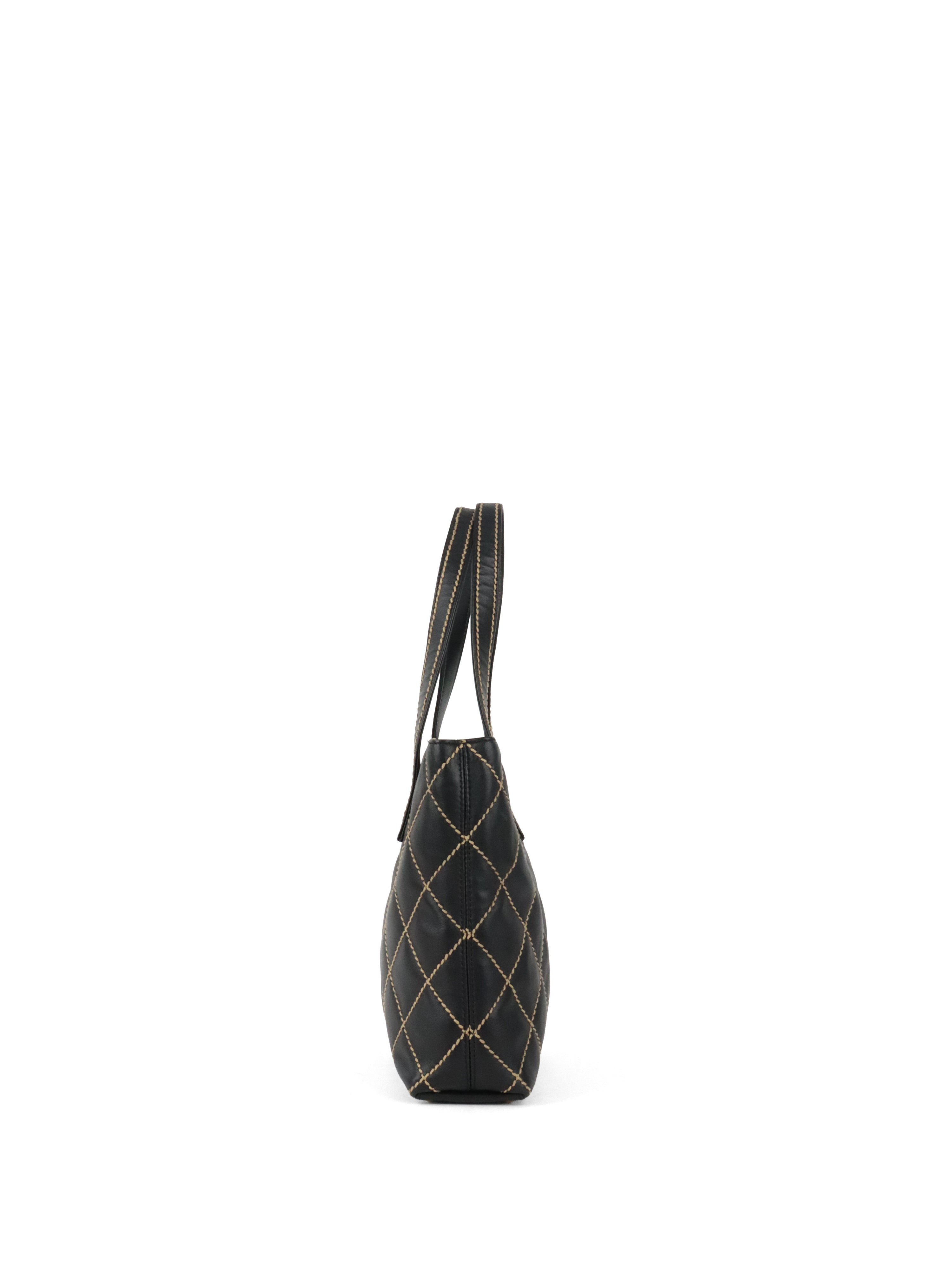 Chanel Black Wild Stitch Tote Bag