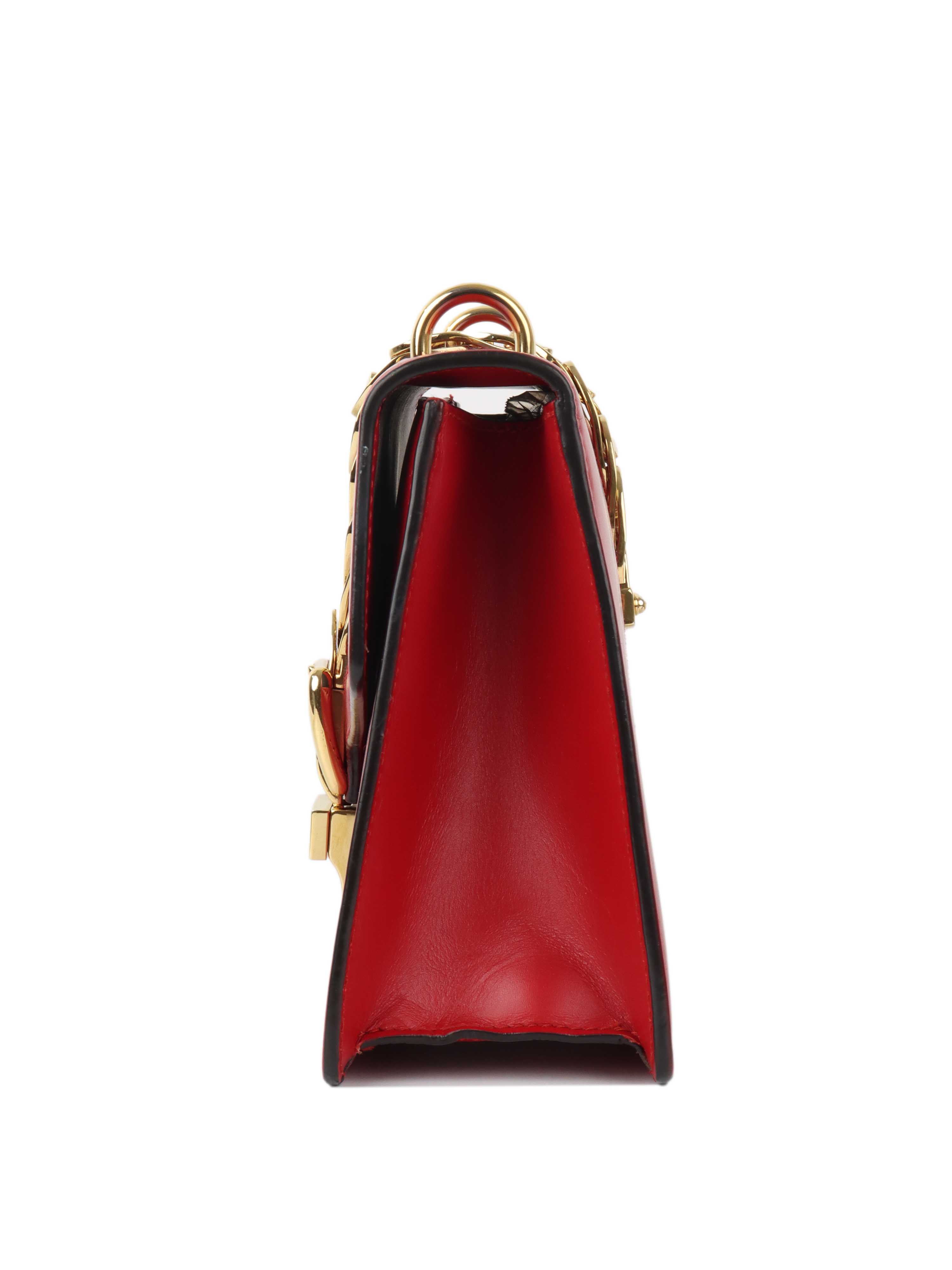 Gucci Red Medium Sylvie Bag.