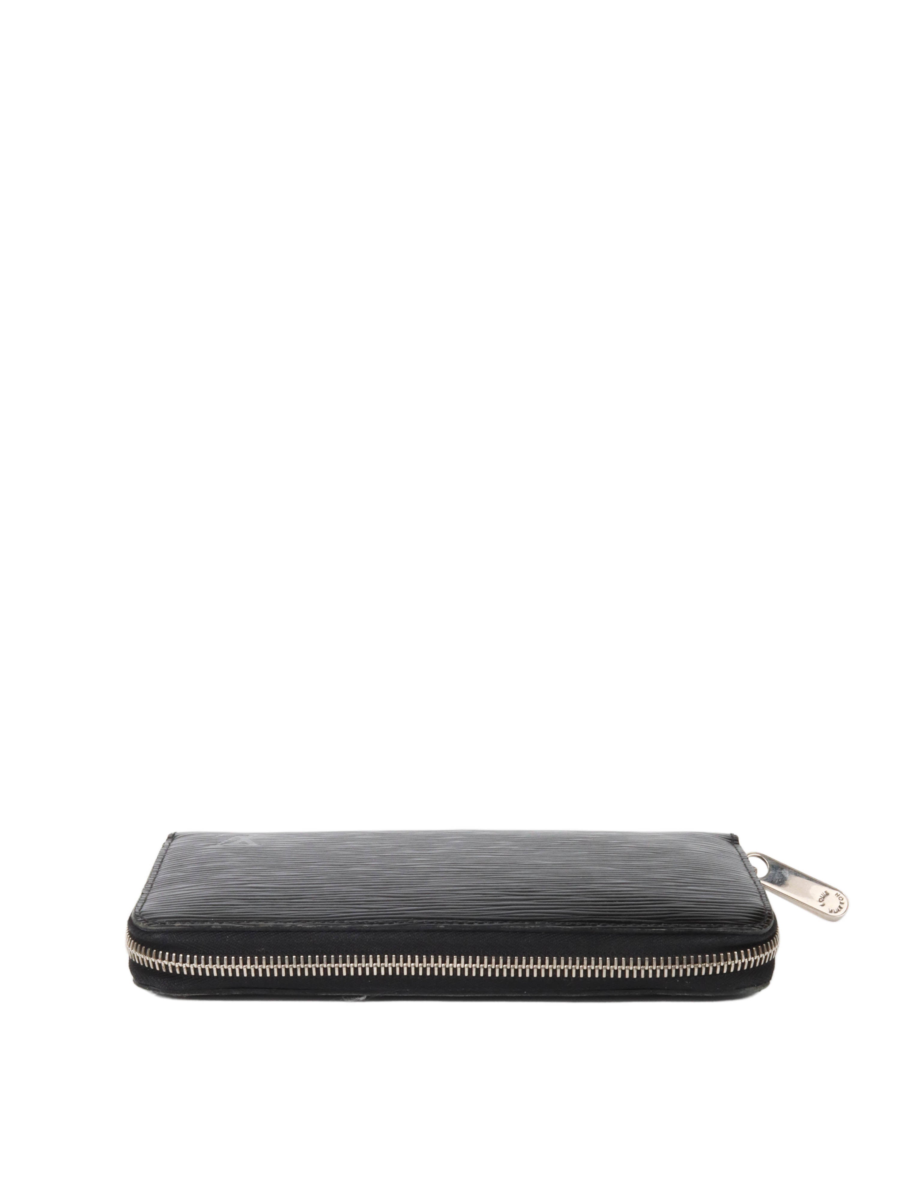 Louis Vuitton Black EPI Zipped Wallet.