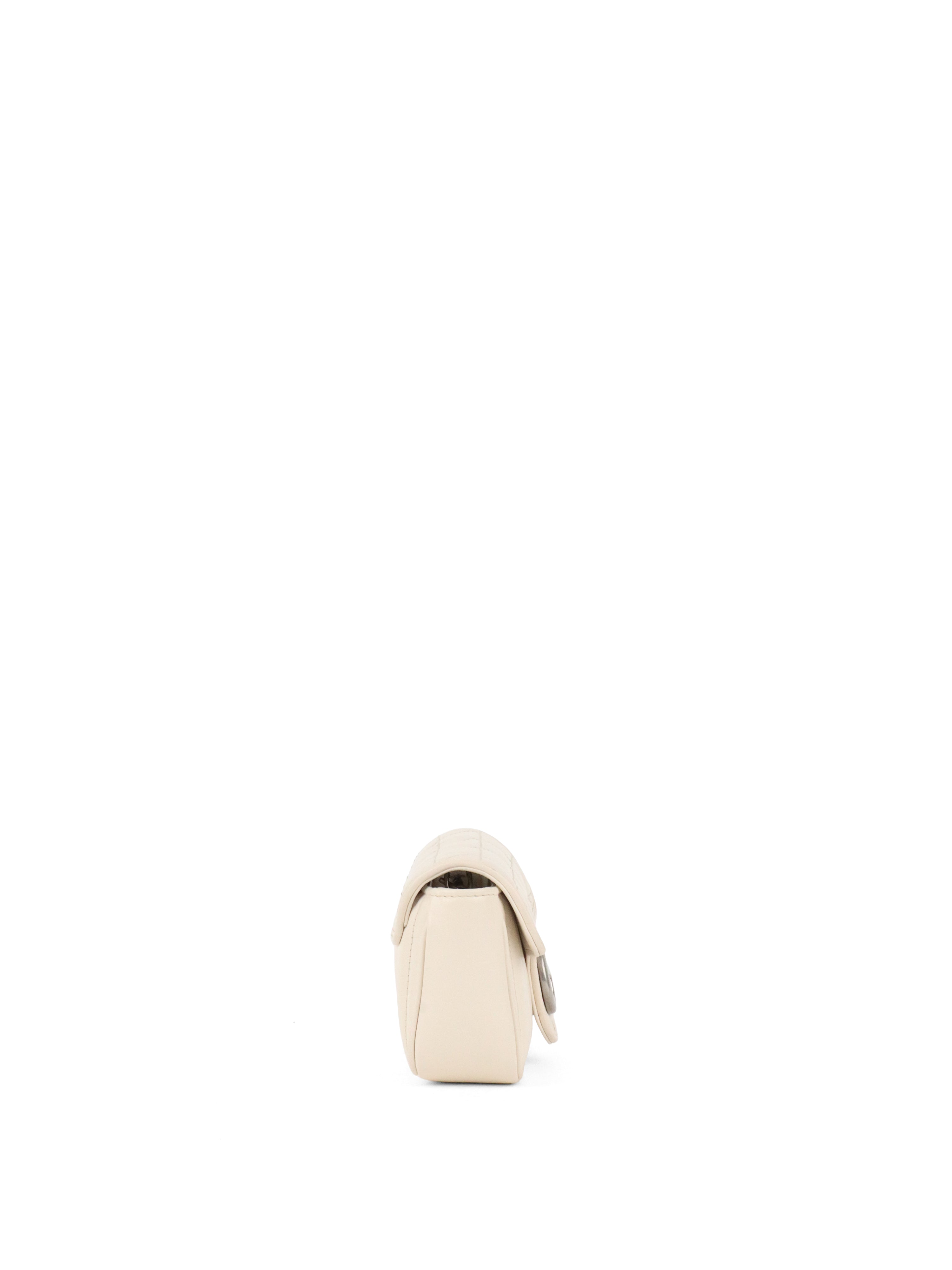 Gucci Super Mini White Chain Bag