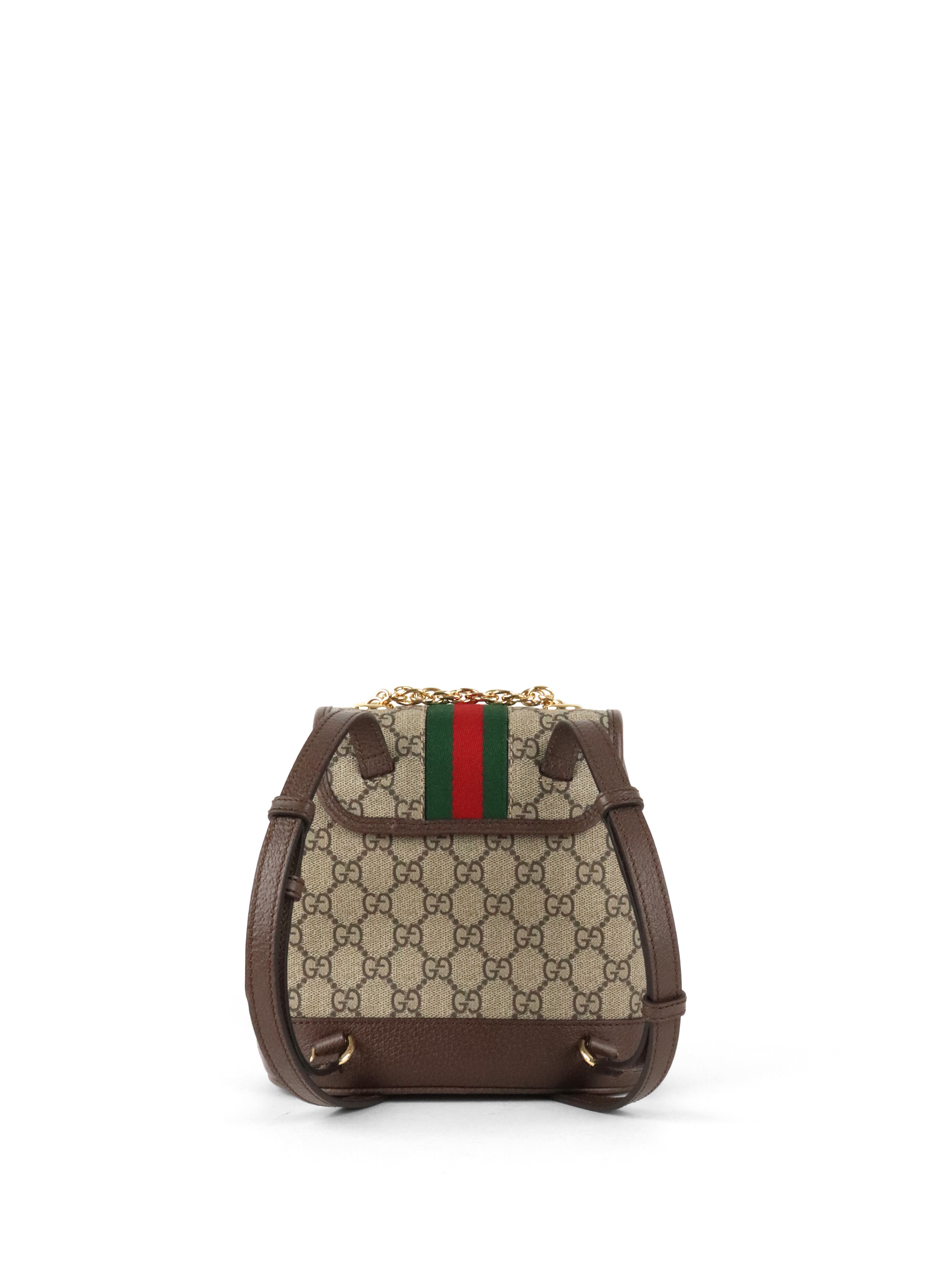 Gucci Mini Ophidia Ebony Backpack