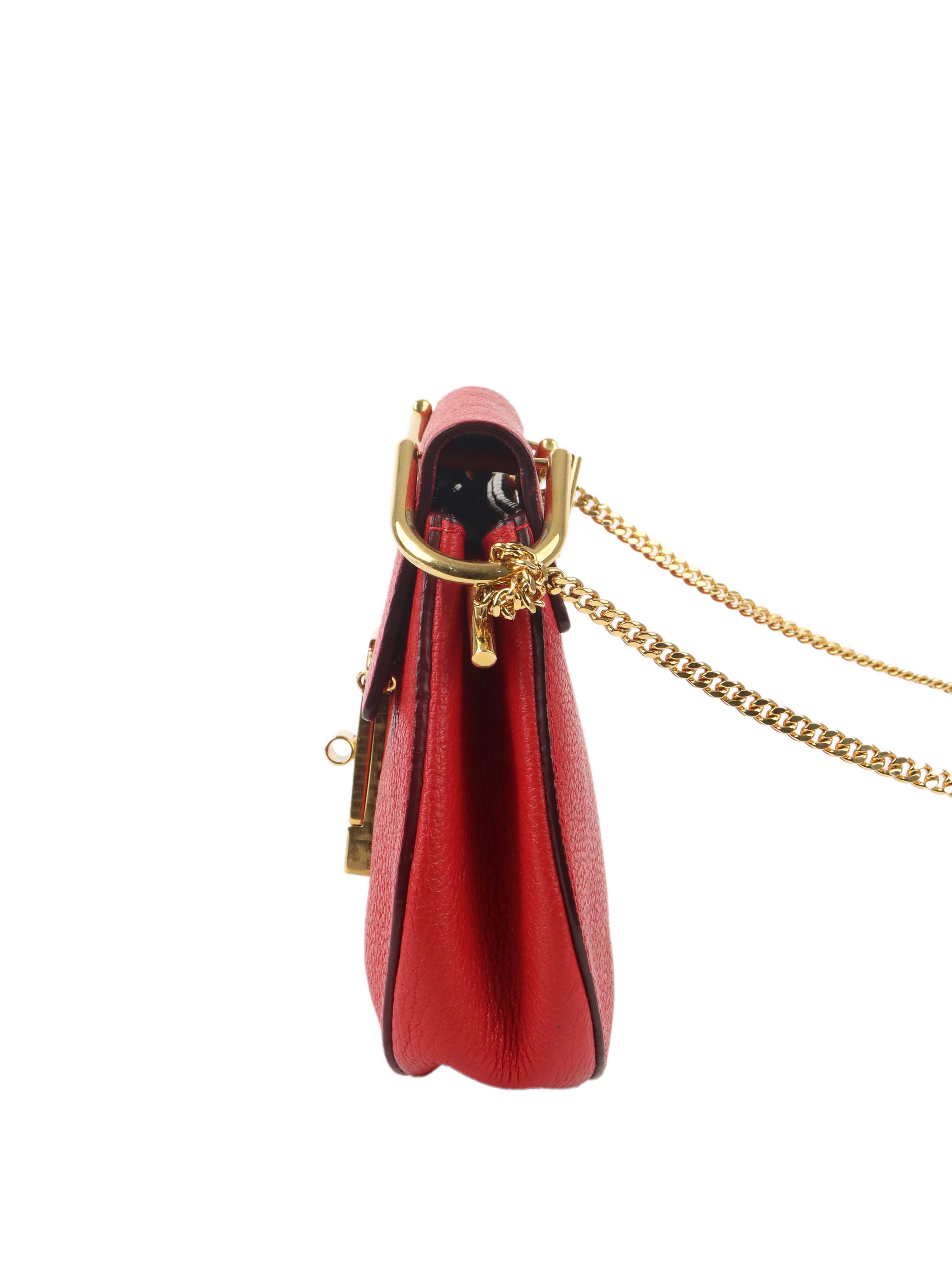 Chloe Red Shoulder Bag.