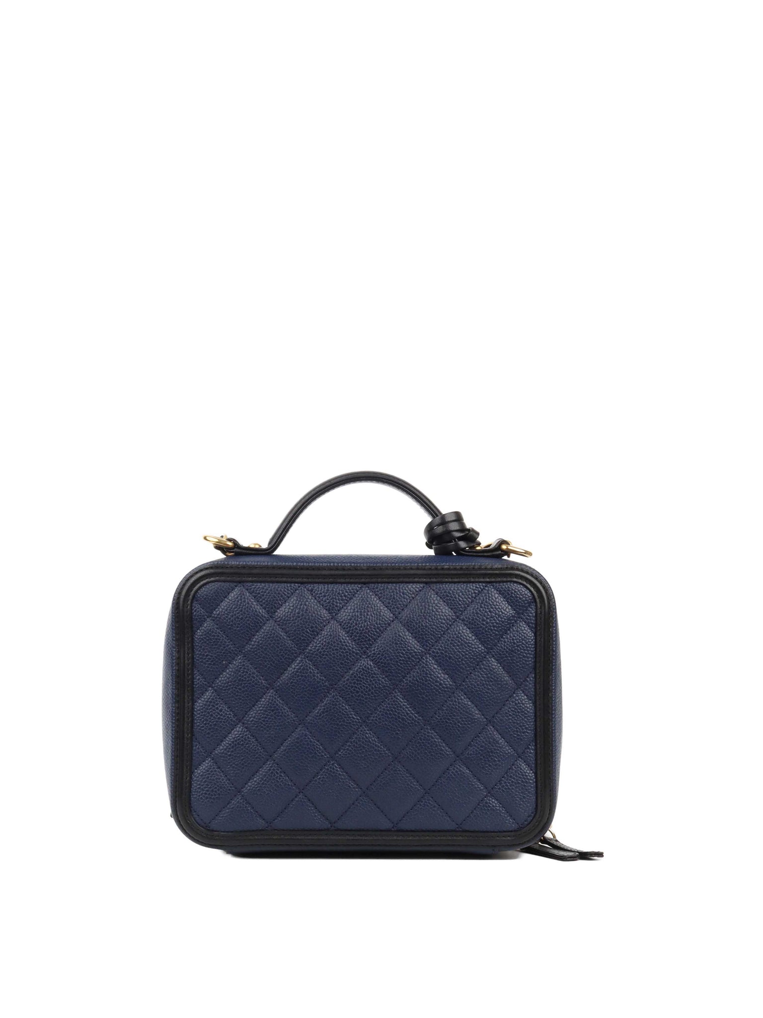 Chanel vanity case on sale navy