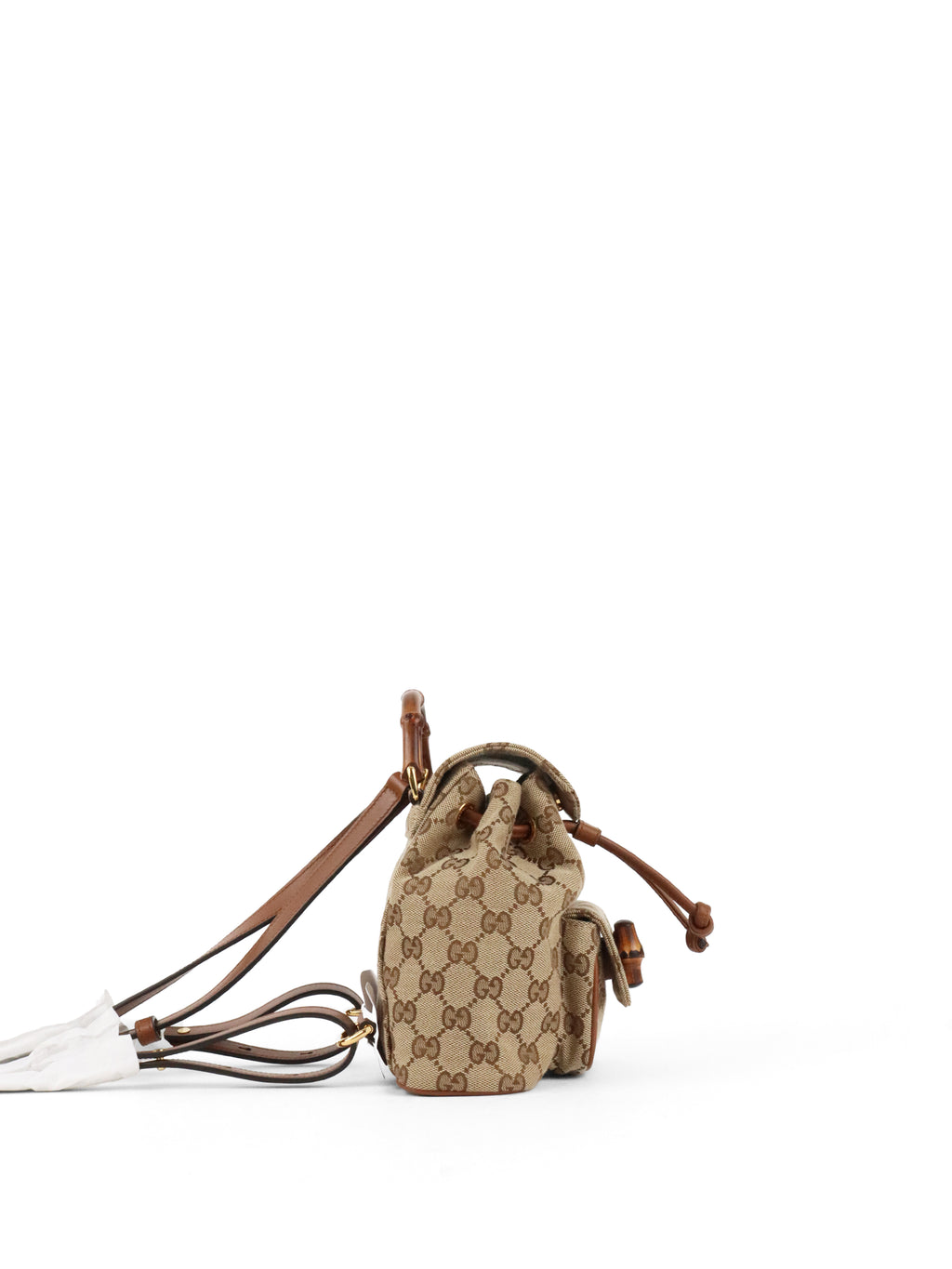 Gucci Bamboo GG Canvas Mini Backpack