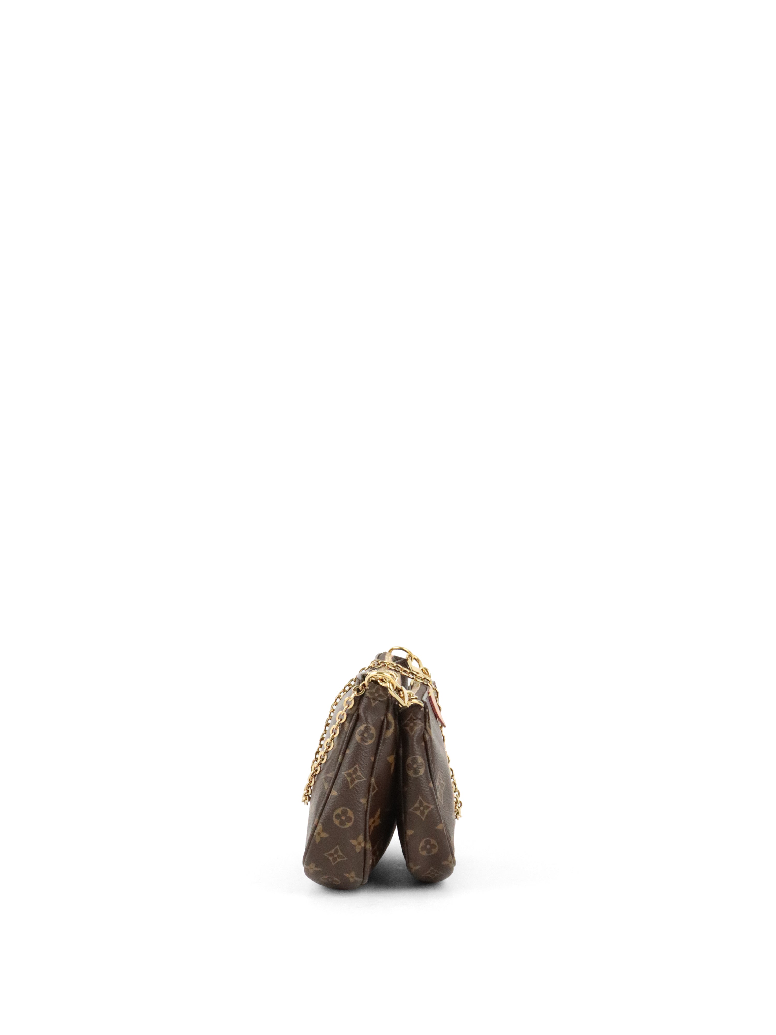 Louis Vuitton Khaki Multi Pochette Monogram Accessoires