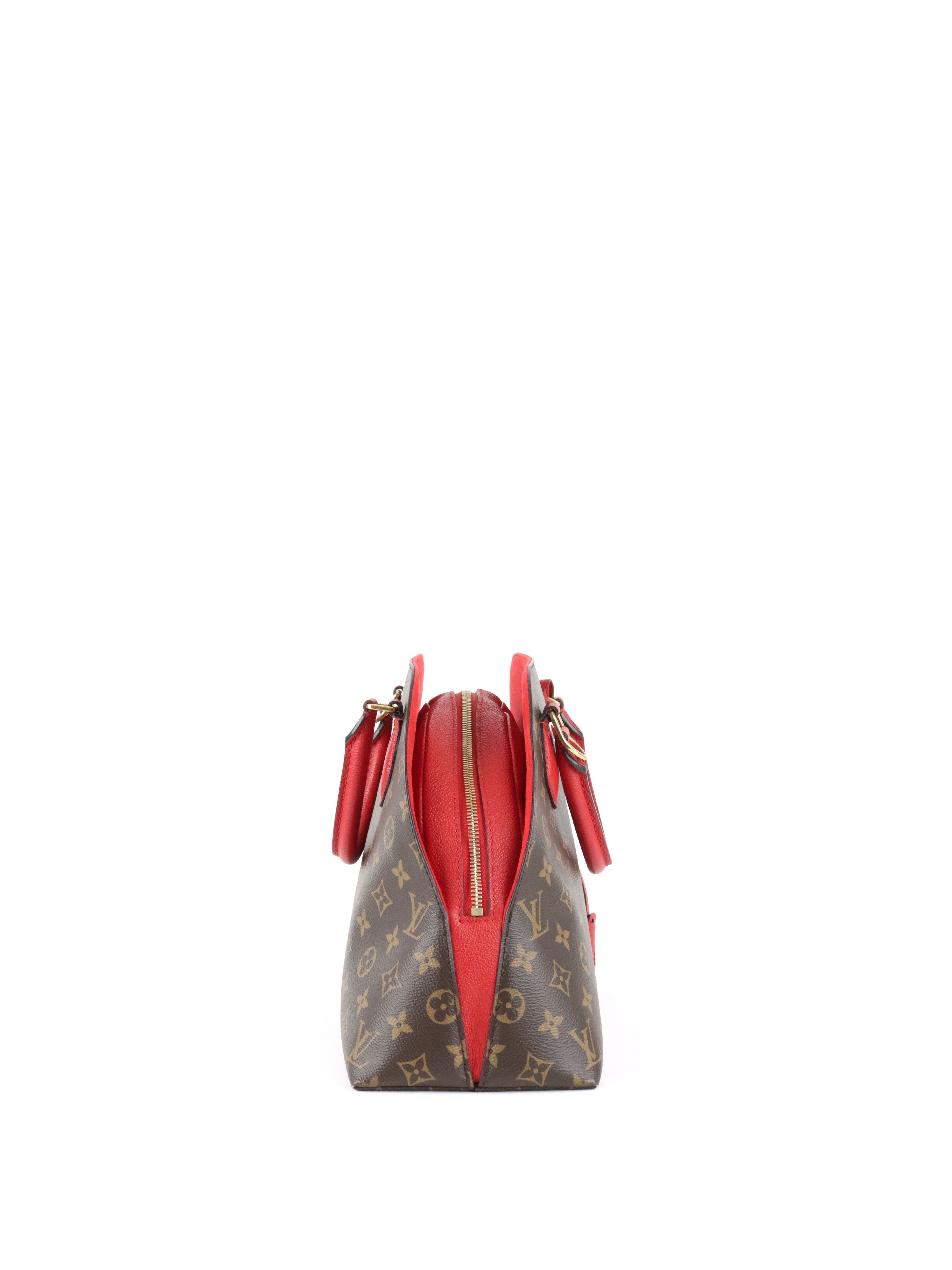 Louis Vuitton Red Monogram Cerise Alma BNB Bag