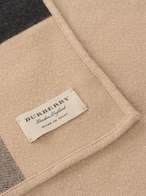 Burberry Check Wool Cape