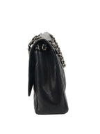 Chanel Black Caviar Maxi Double Classic Flap SHW.