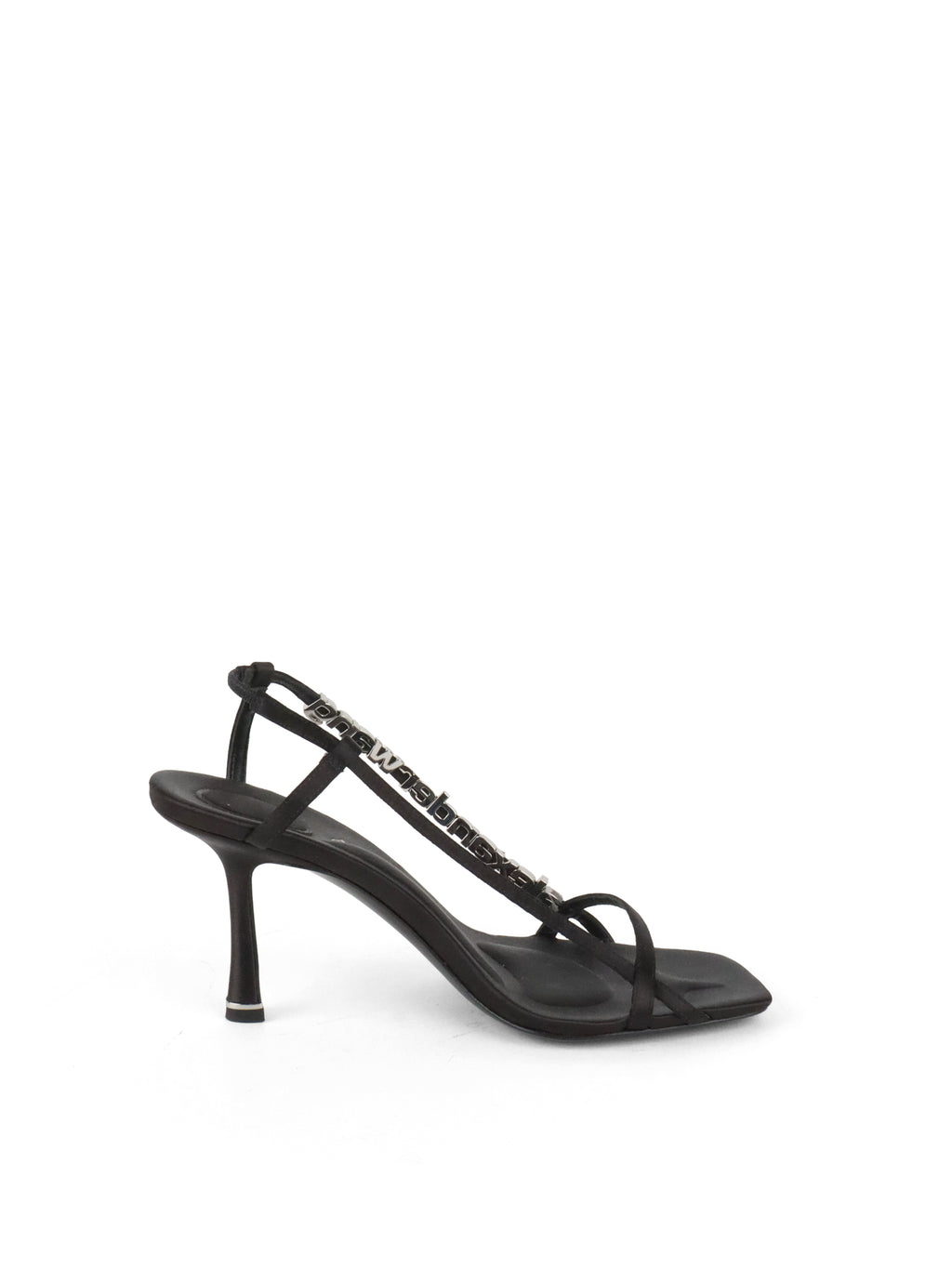 Alexander Wang Black Ivy Logo Strap Sandal