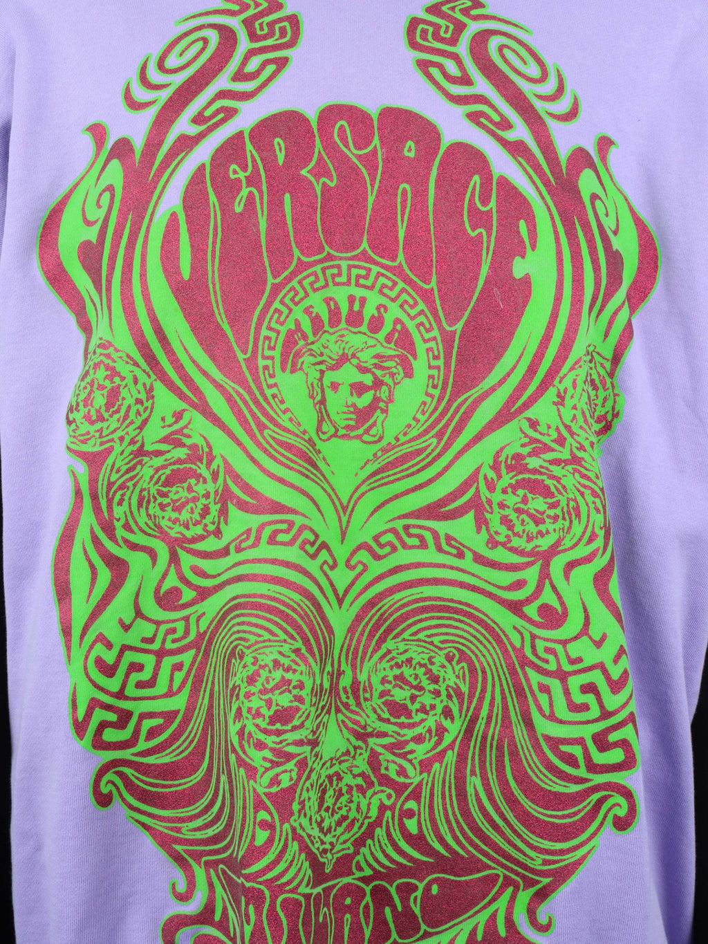 Versace Purple Logo Hoodie.