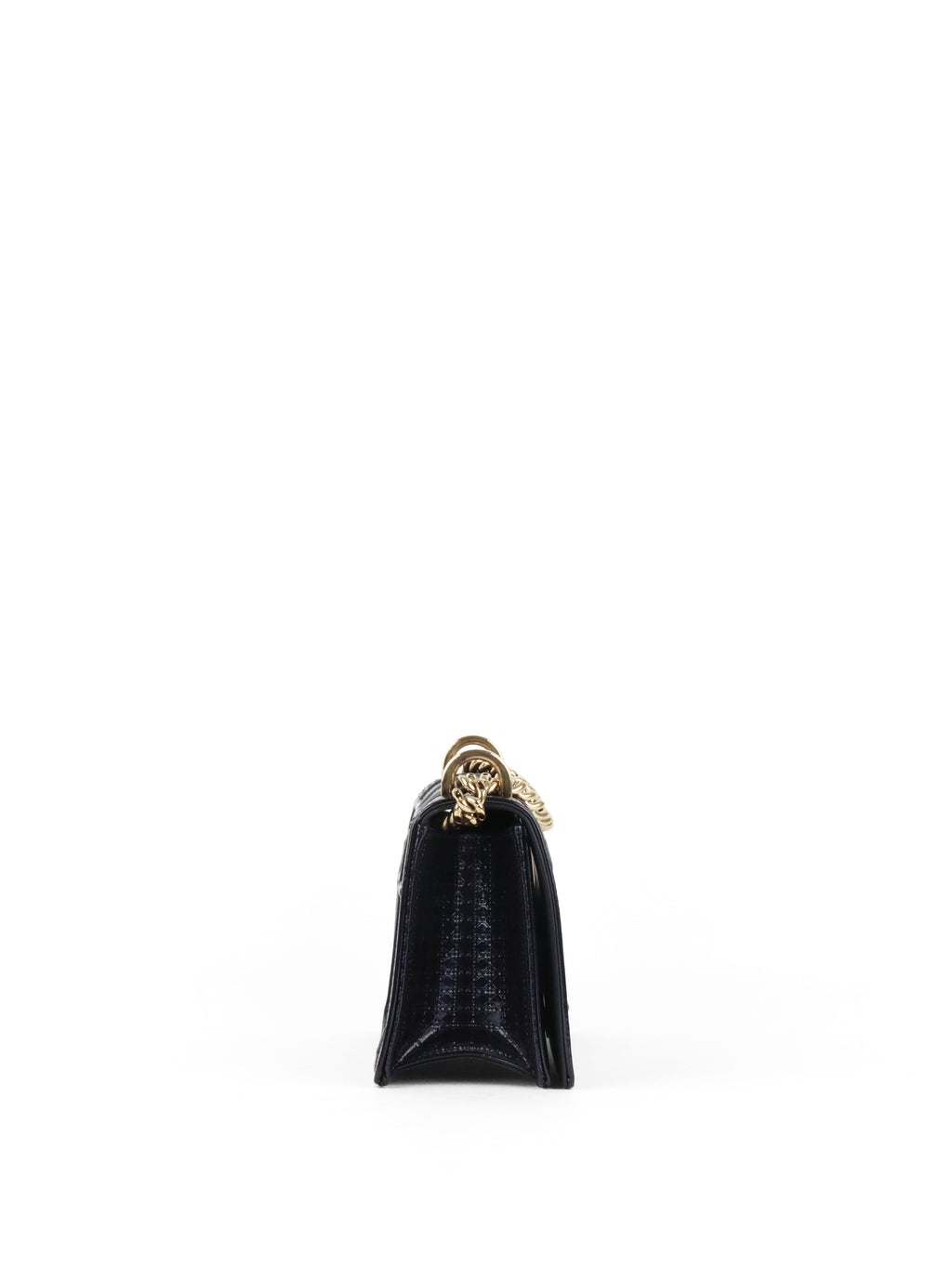 Dior Small Metallic Navy Diorama Bag LGHW