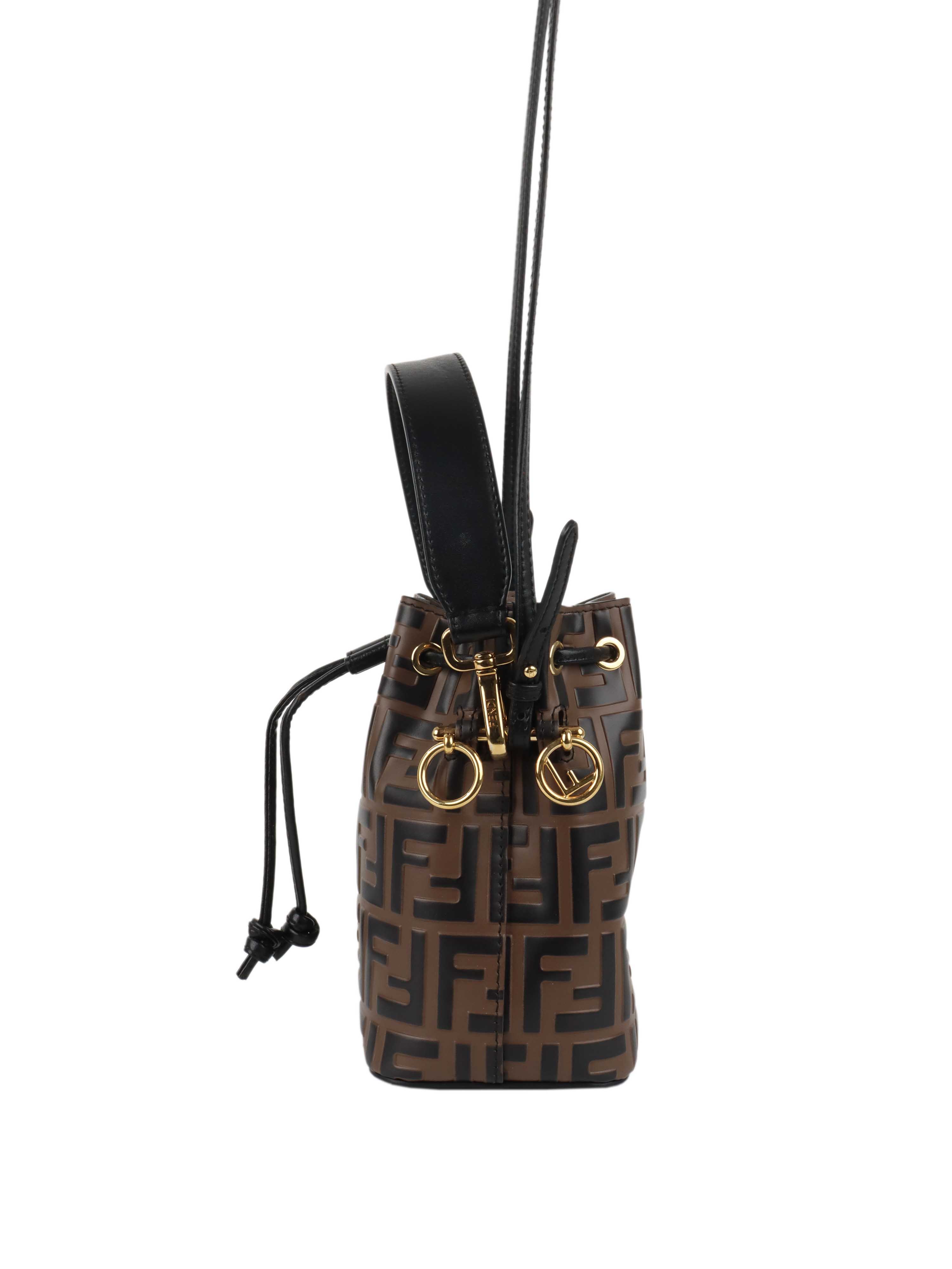 Fendi Mon Tresor Brown Leather Mini-bag.