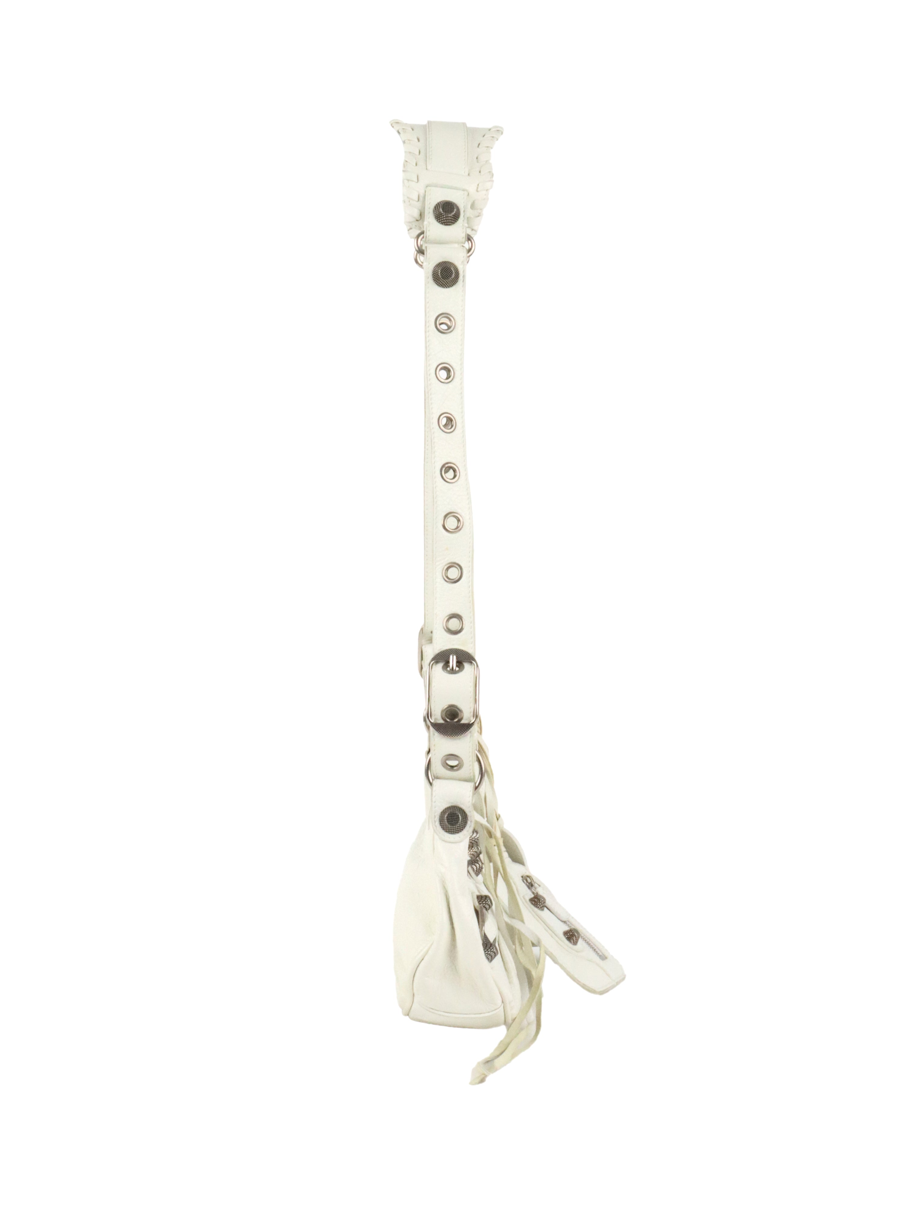Balenciaga White Le Cagole XS Bag