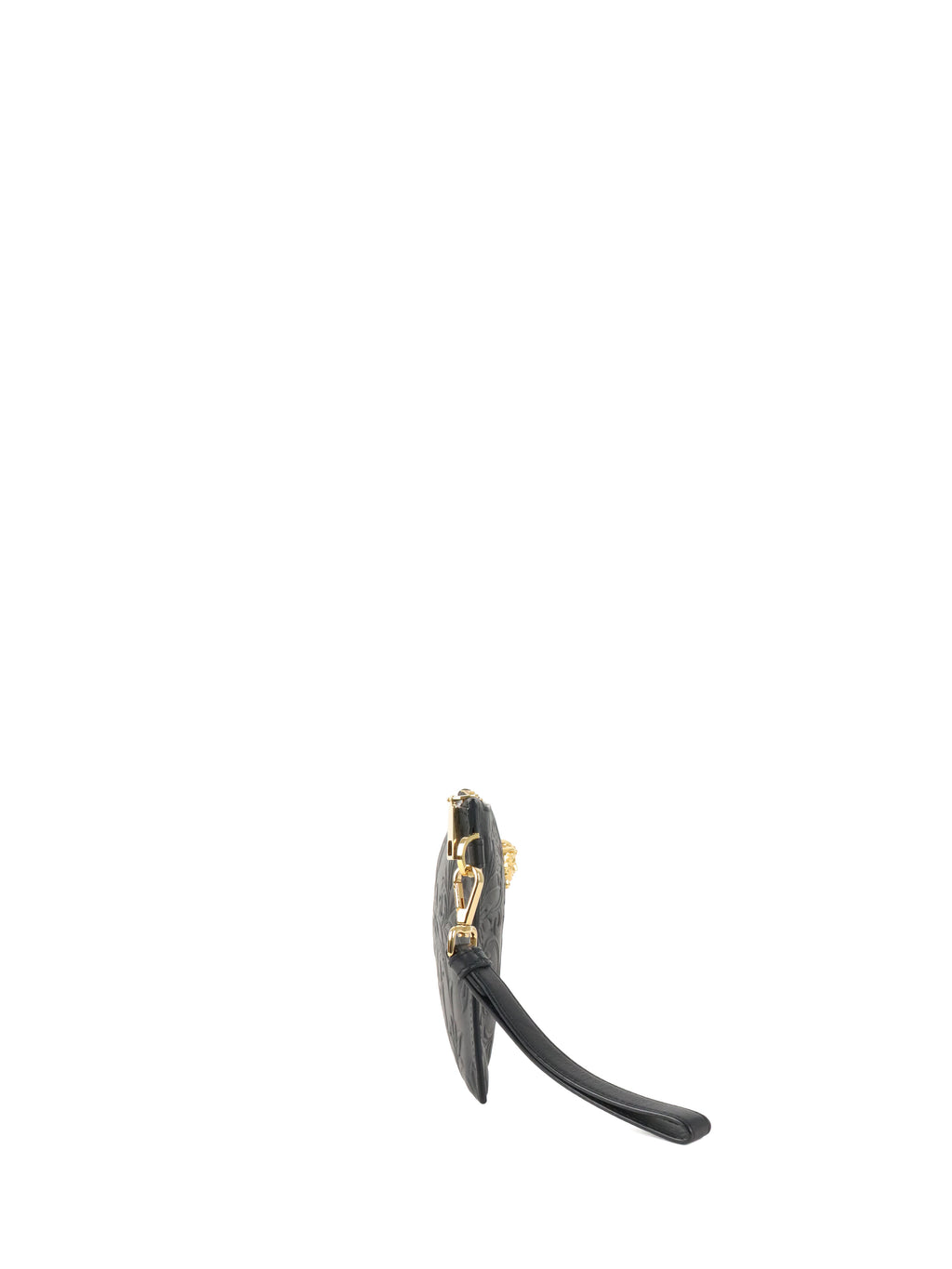 Versace Black Medusa Floral Clutch
