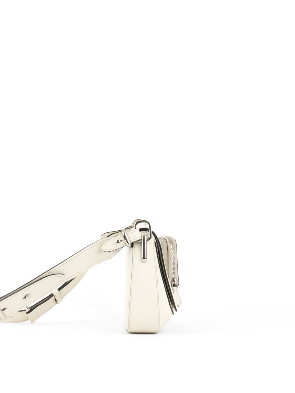 Prada White Saffiano Crossbody Bag