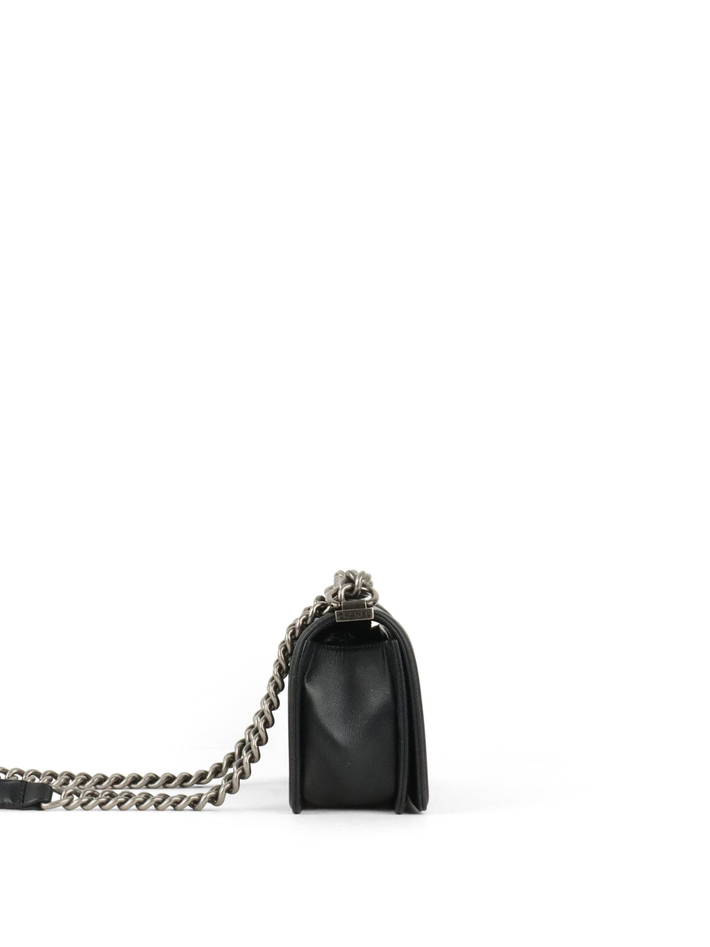 Chanel Small Black Lambskin Boy Bag