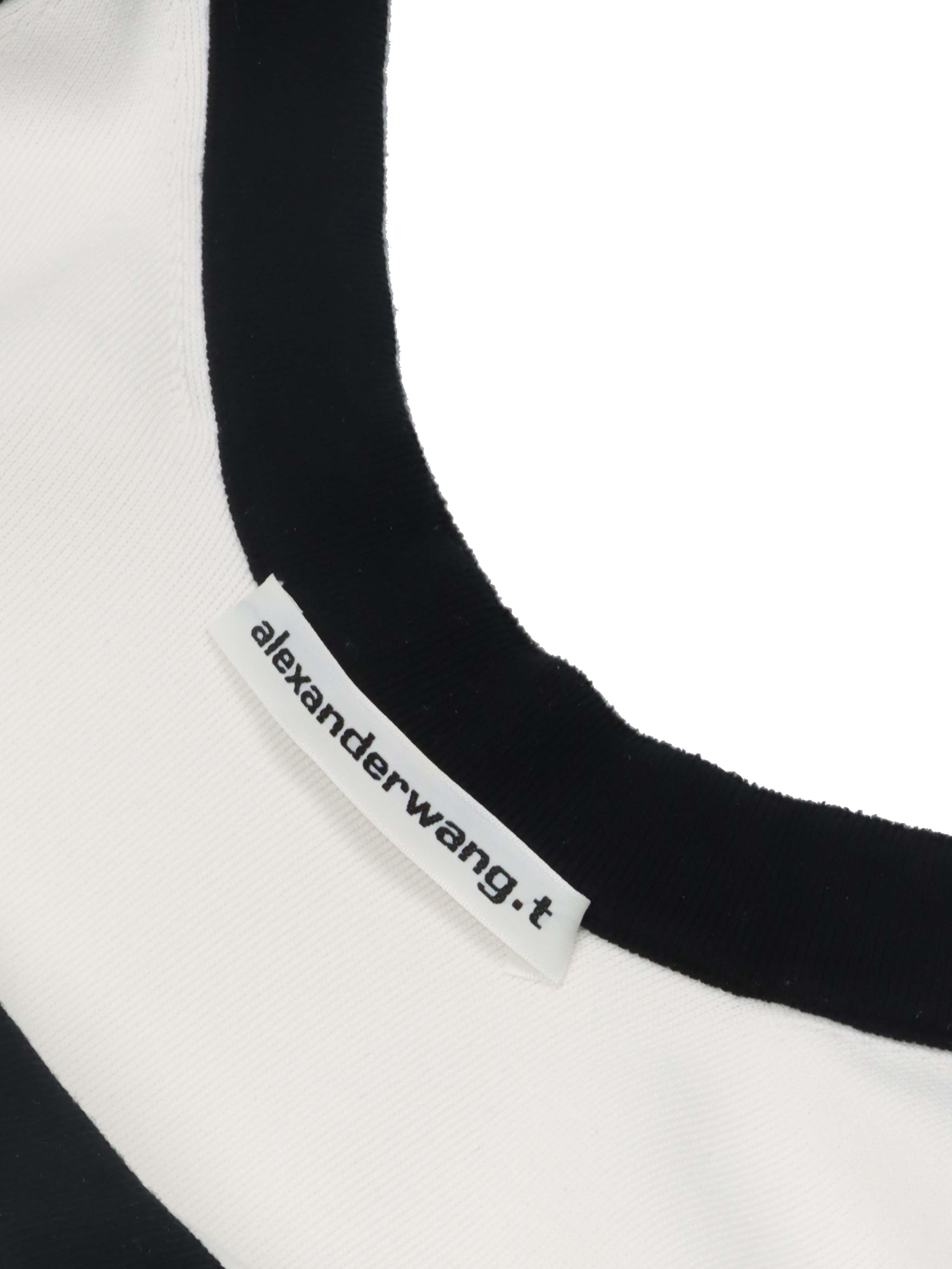 Alexander Wang Logo Trim White Mini Dress