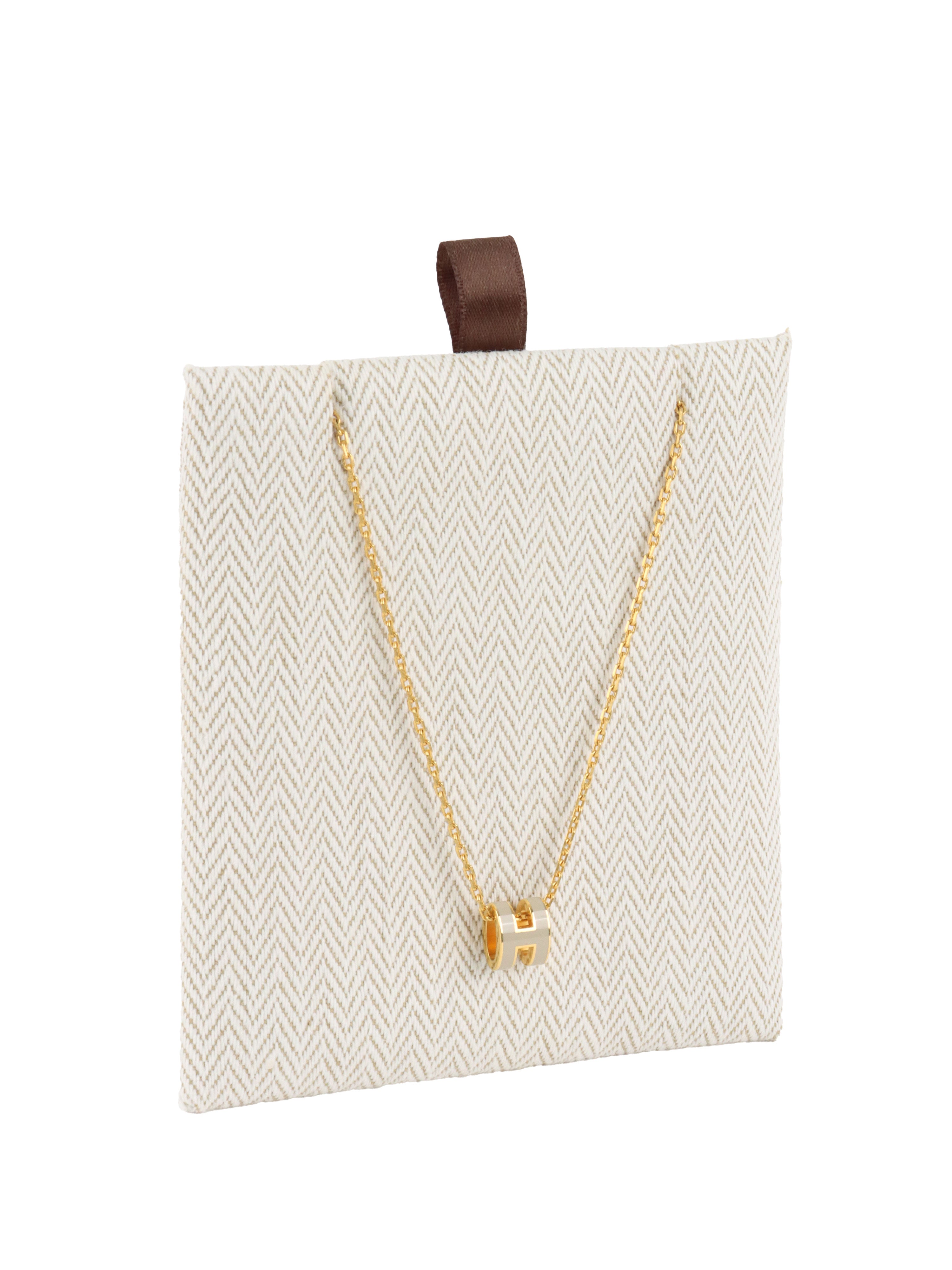 Hermes Marron Glace Mini Pop H Pendant.