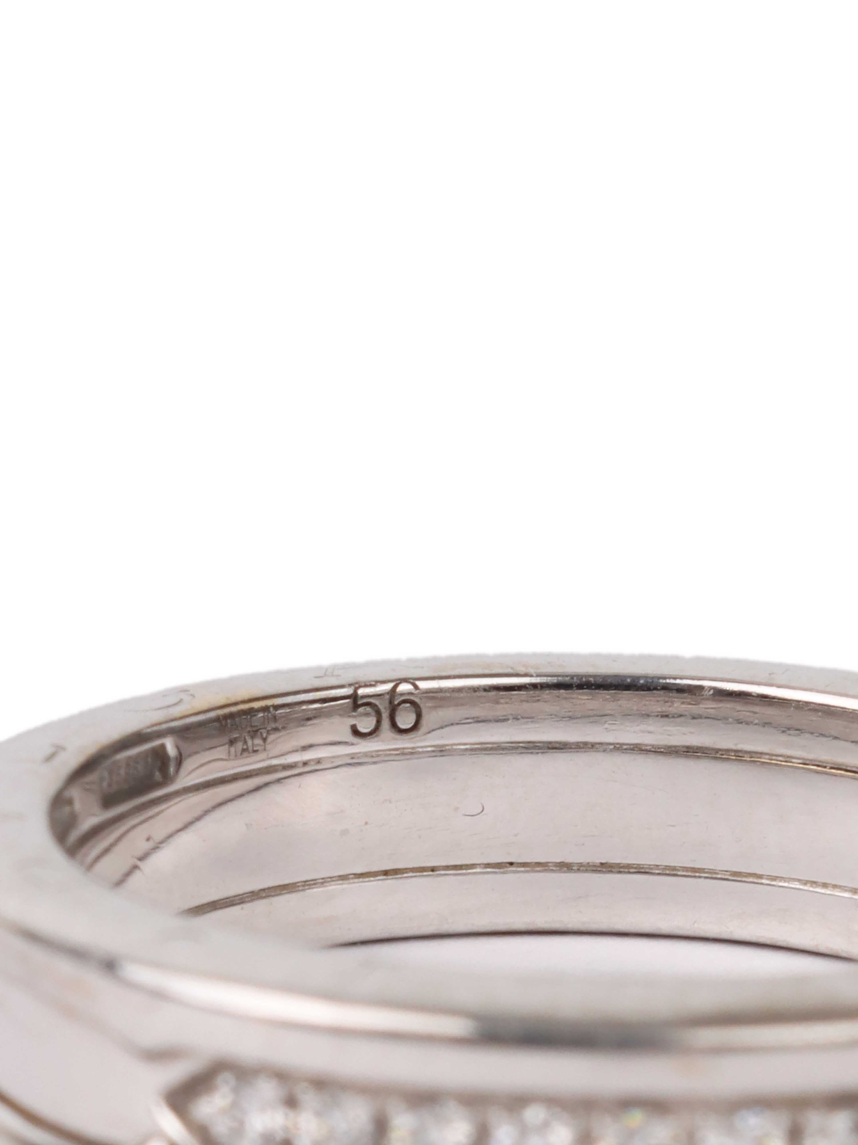 Bvlgari Dedicata A Venezia 18k White Gold Diamonds Ring