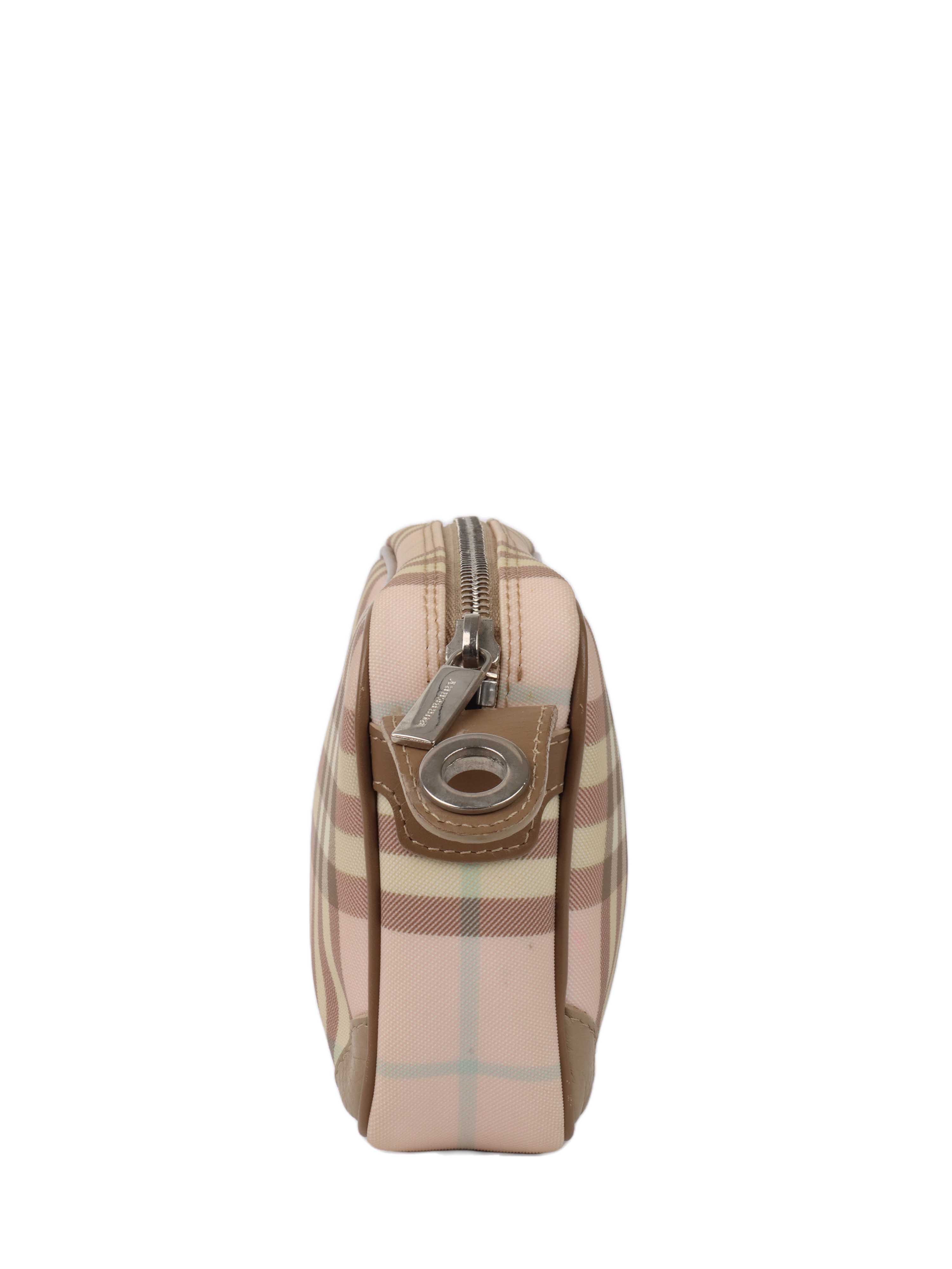 Burberry pink check best sale bag