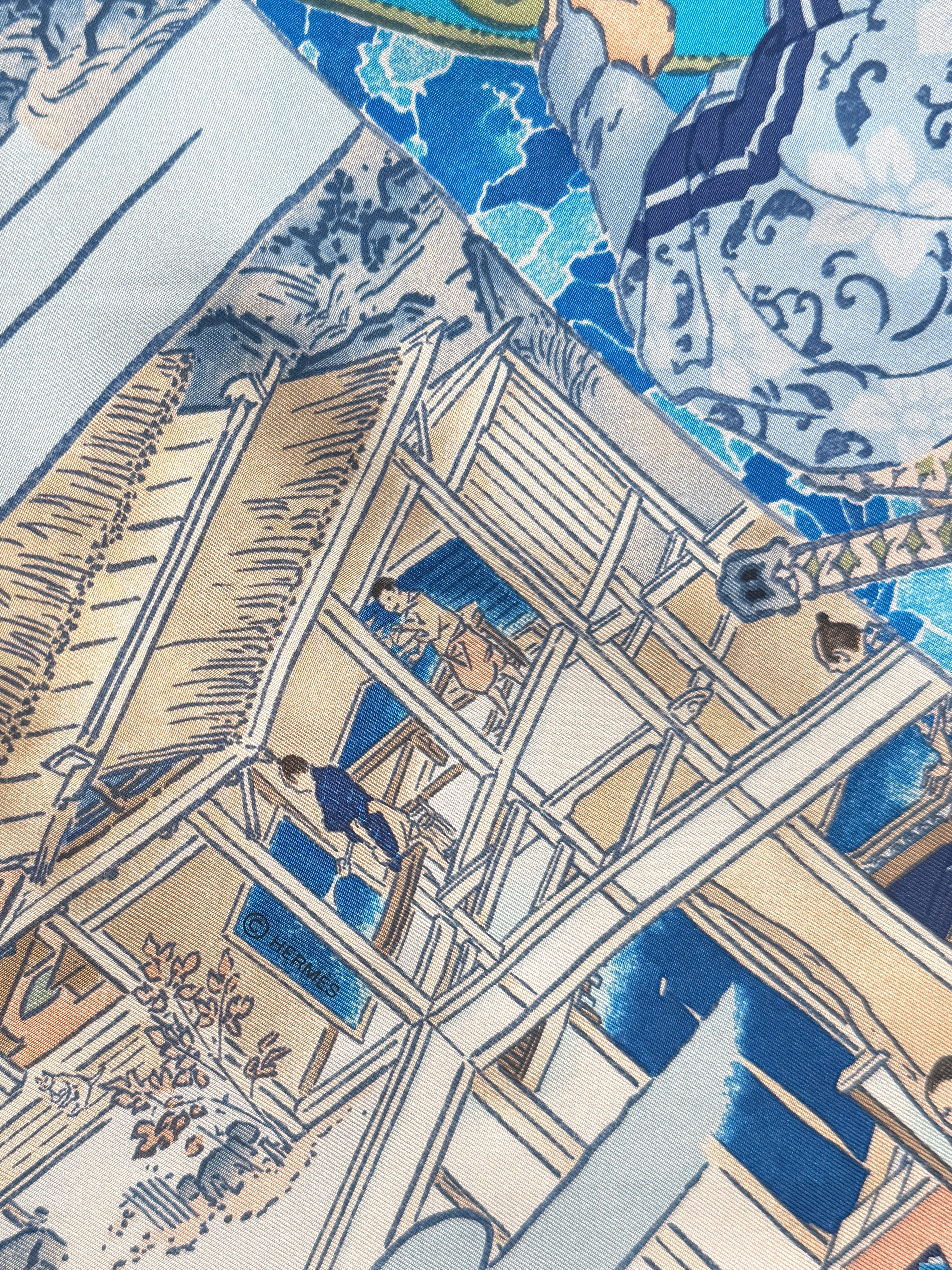 Hermes Les Artisans d'Hermes 2020 Akira Yamaguchi Scarf