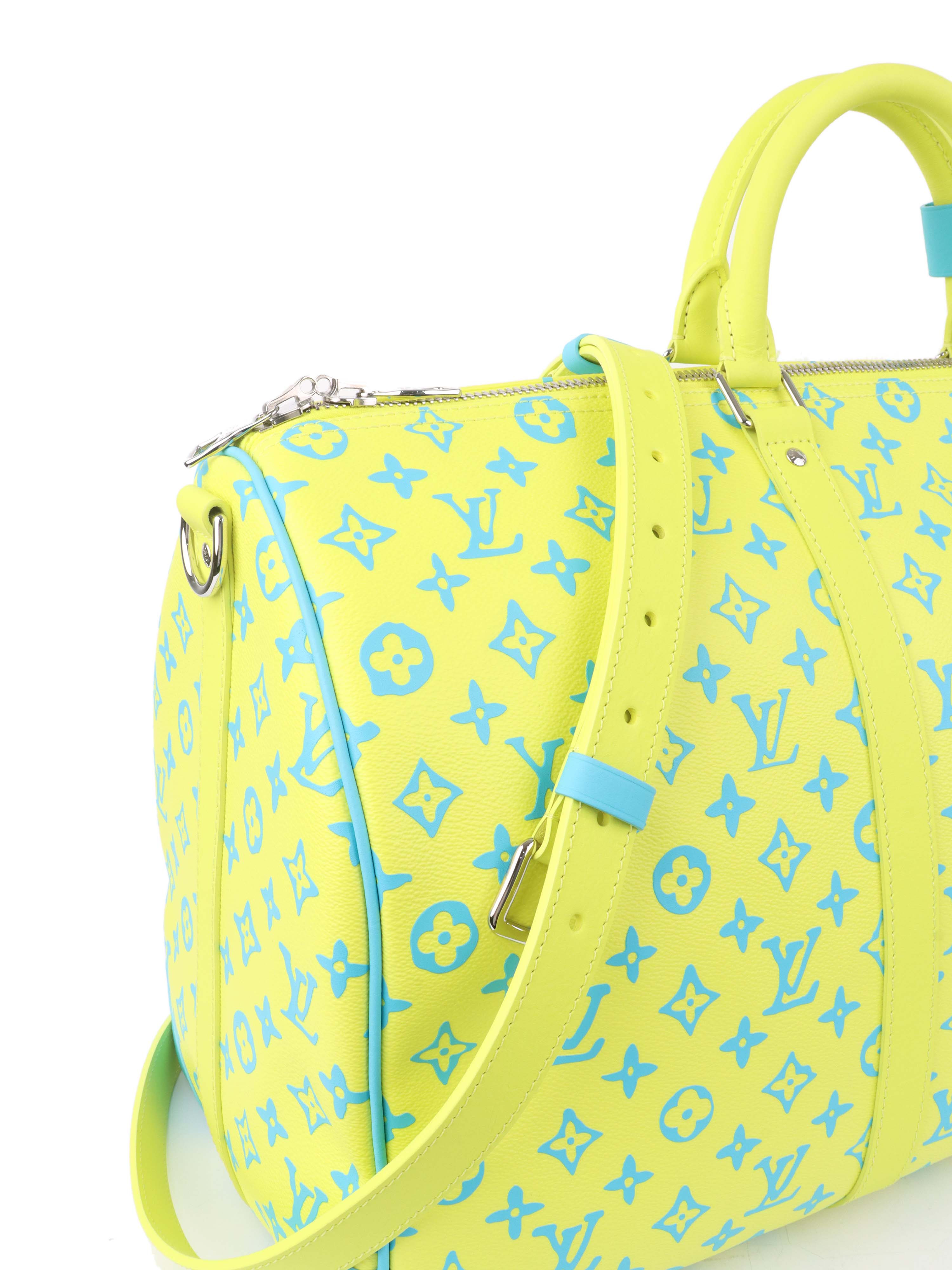 Louis Vuitton Limited Edition Monogram Neon Color Keepall 50