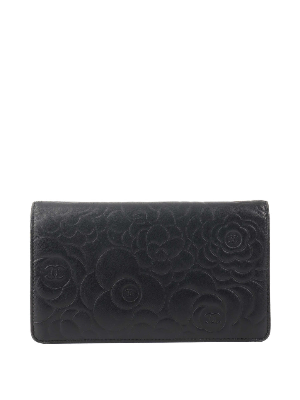 Chanel Black Camellia Wallet.