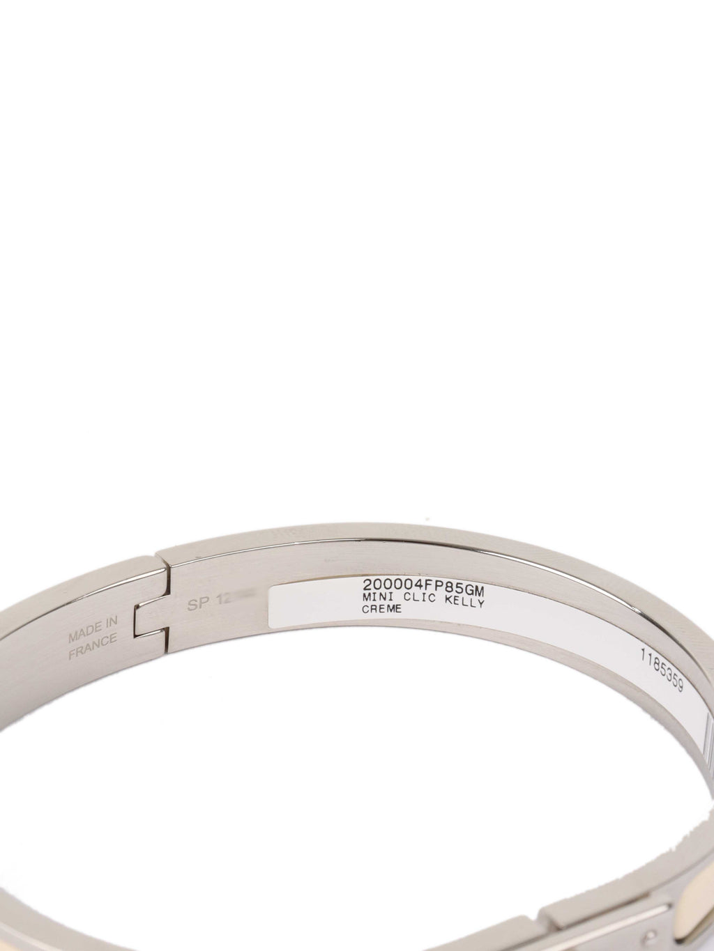 Hermes Creme Mini Clic Kelly Bracelet.