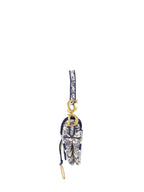 Dior Medium Blue Toile De Jouy Embroidered Saddle Bag