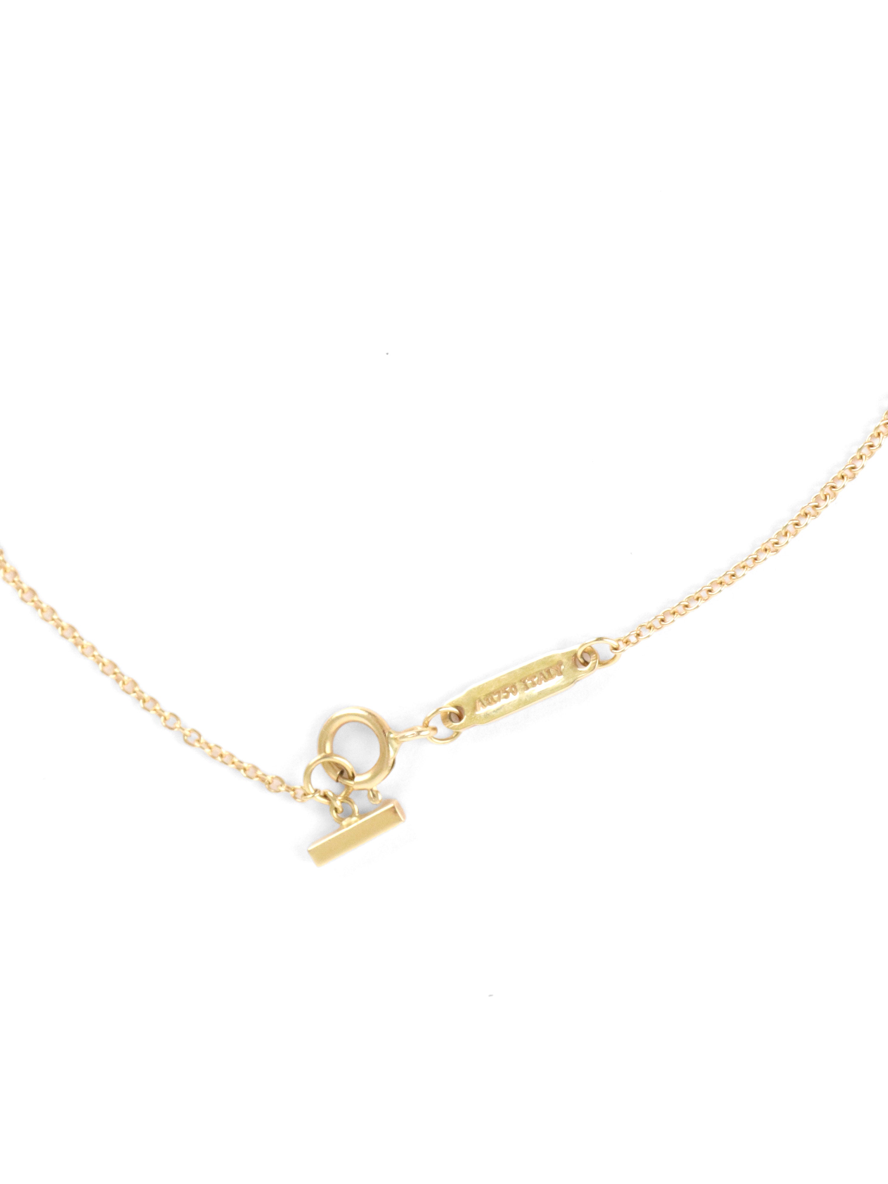 Tiffany & Co Mini Smile Pendant Yellow Gold