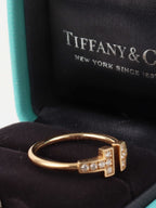 Tiffany & Co T-Wire Ring with Diamonds.