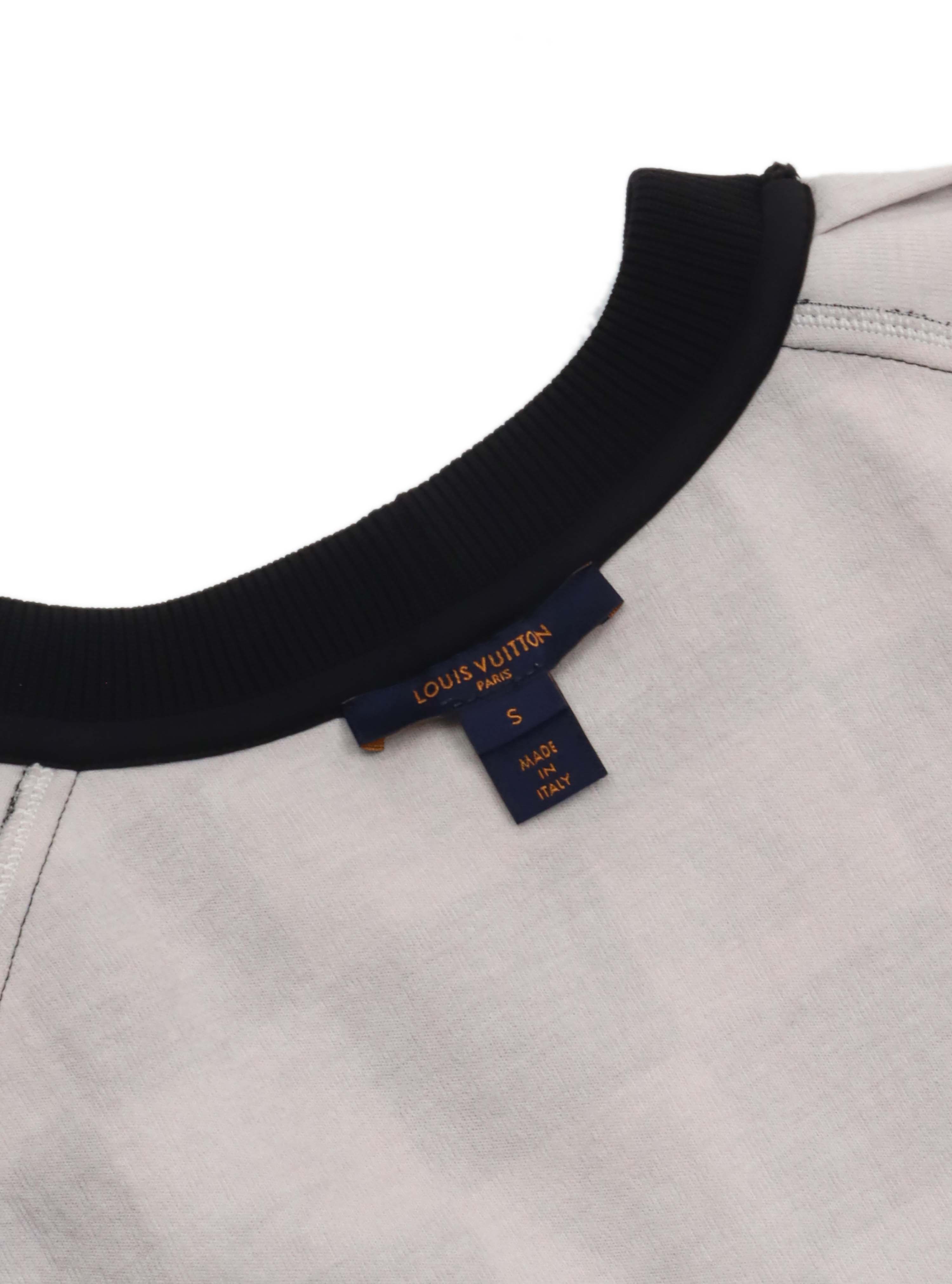 Louis Vuitton Black & White Check Twist Chain Sweater.