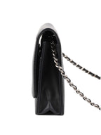 Chanel Black Caviar Wallet on Chain.