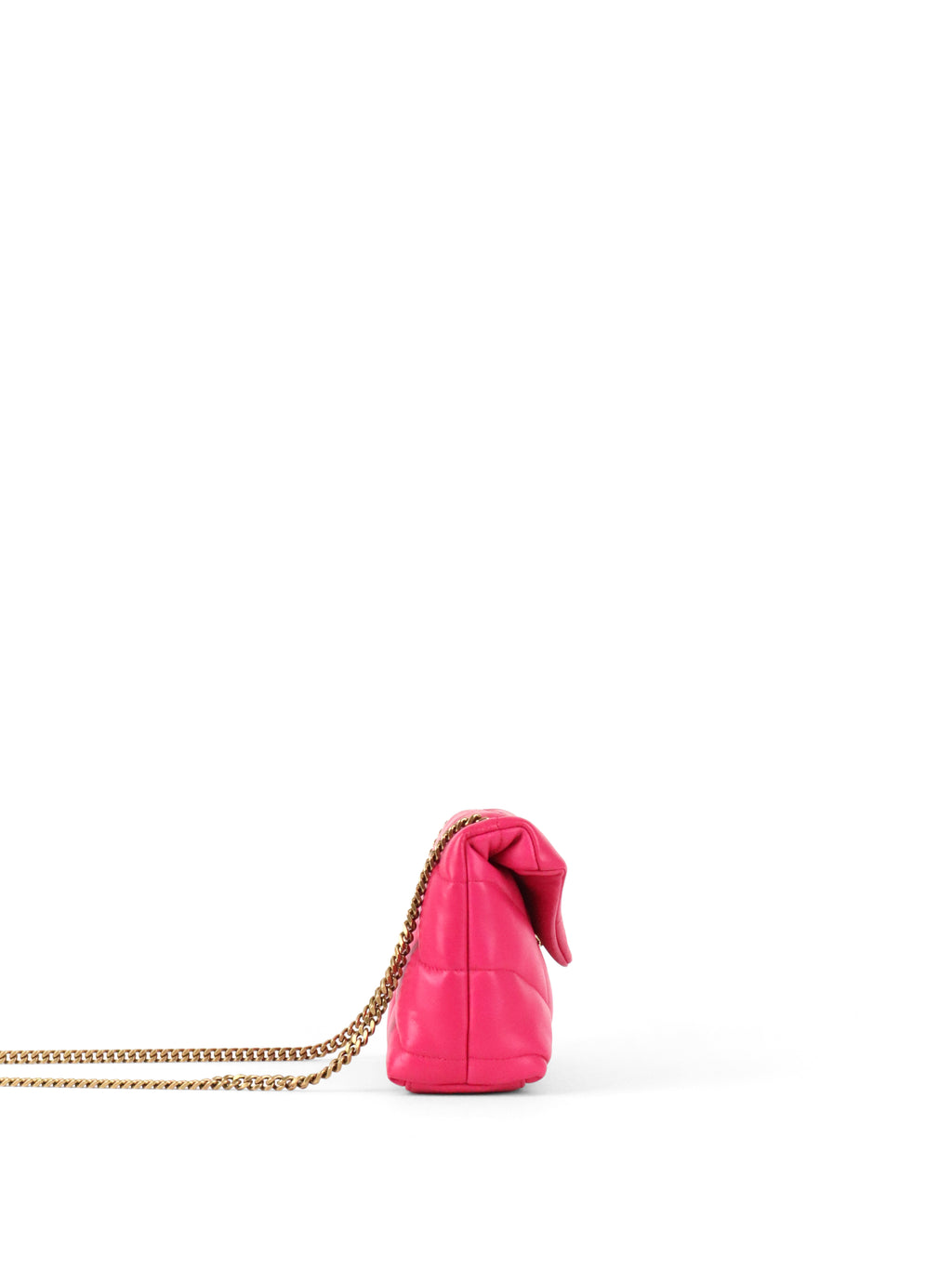 Saint Laurent Bright Pink Toy Puffer Bag