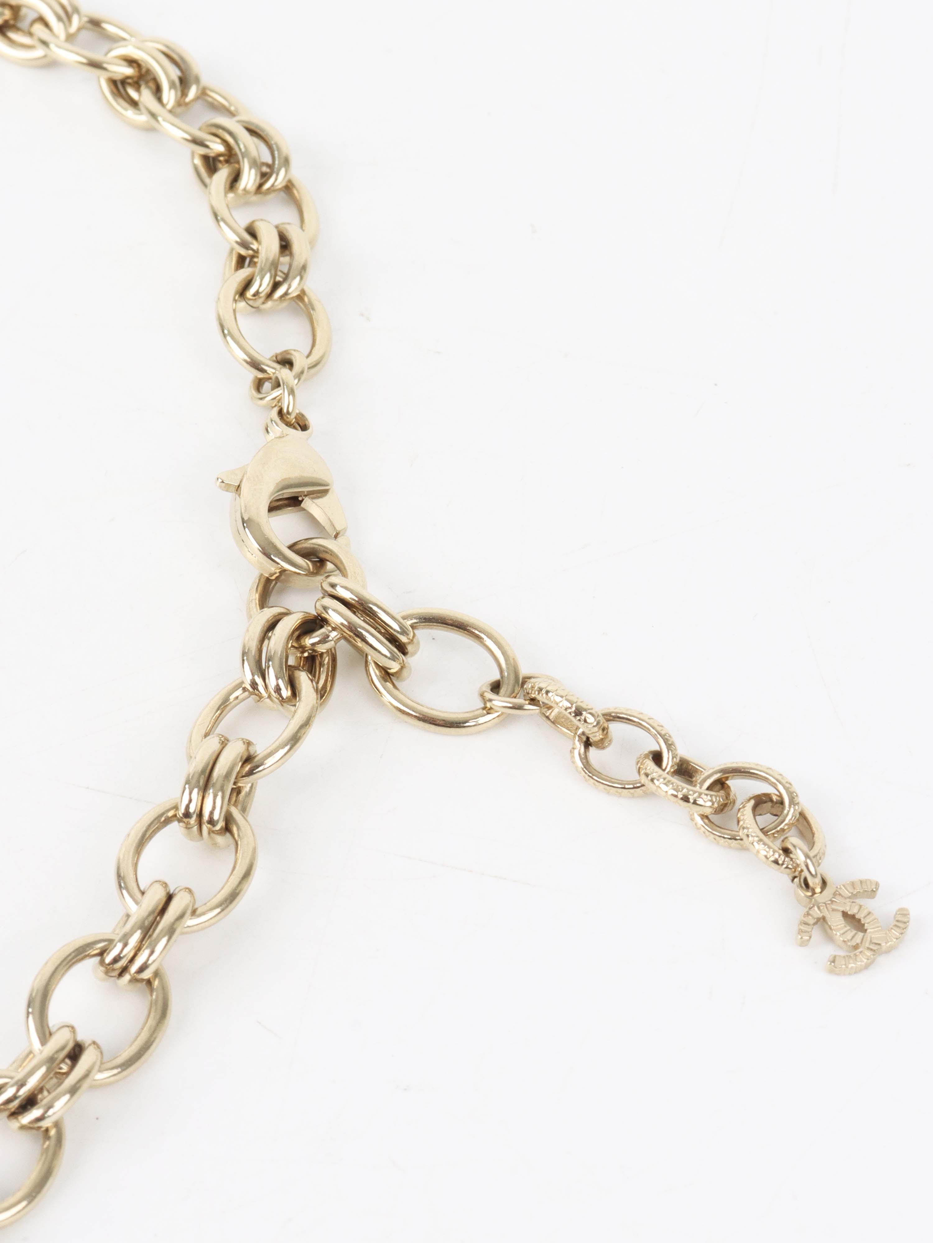 Chanel Tri-colour Crystal Necklace