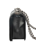 Chanel Black Medium Lambskin Boy Bag.
