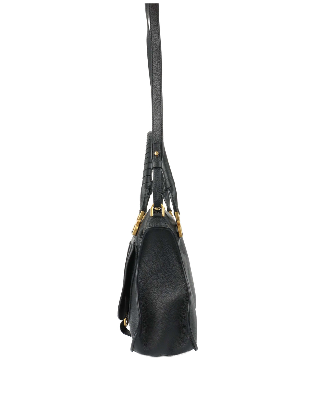 Chloe Black Marcie Medium Shoulder Bag.