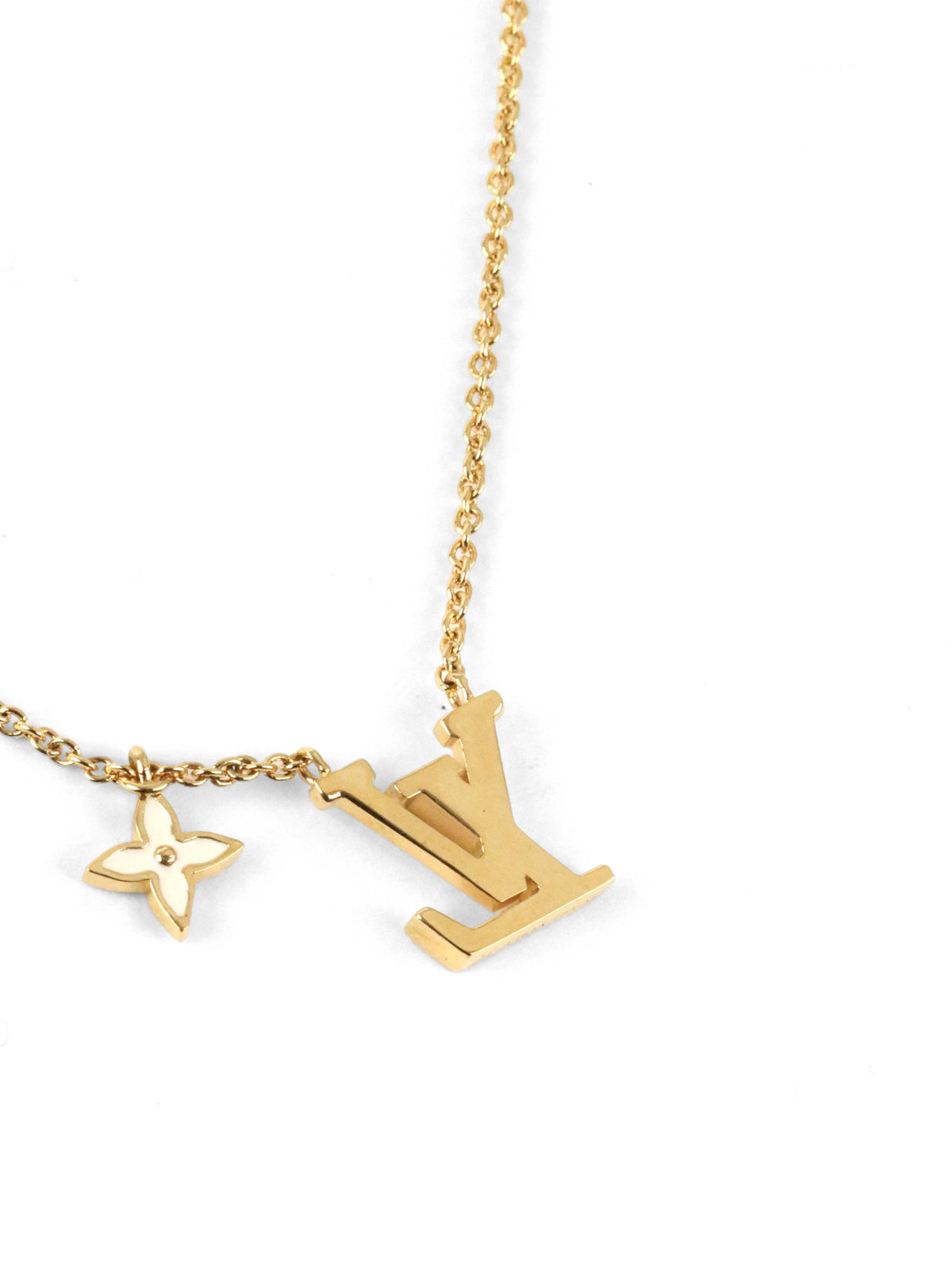Louis Vuitton Blanc LV Iconic Enamel Necklace