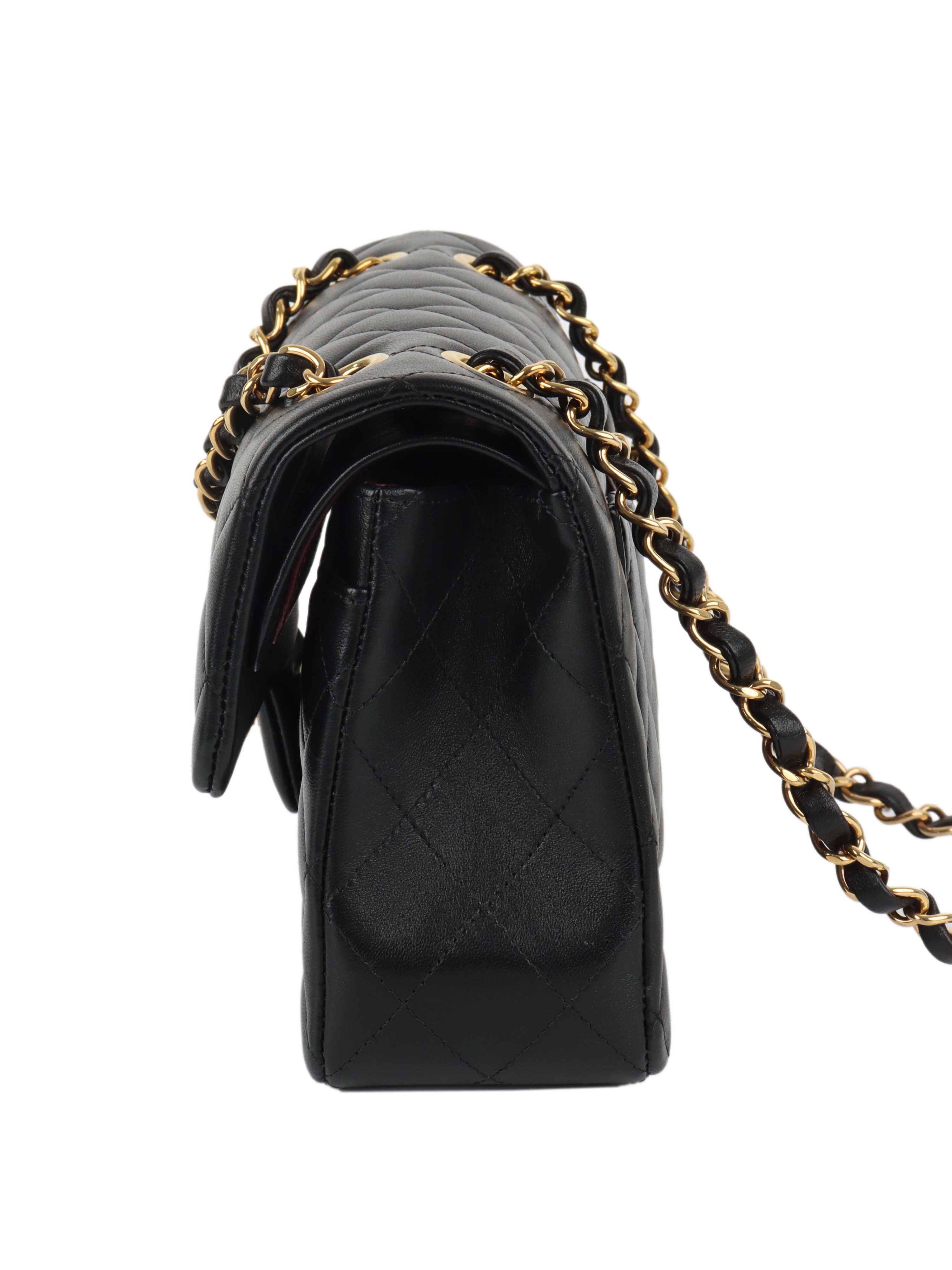Chanel Small Black Lambskin Classic Flap.