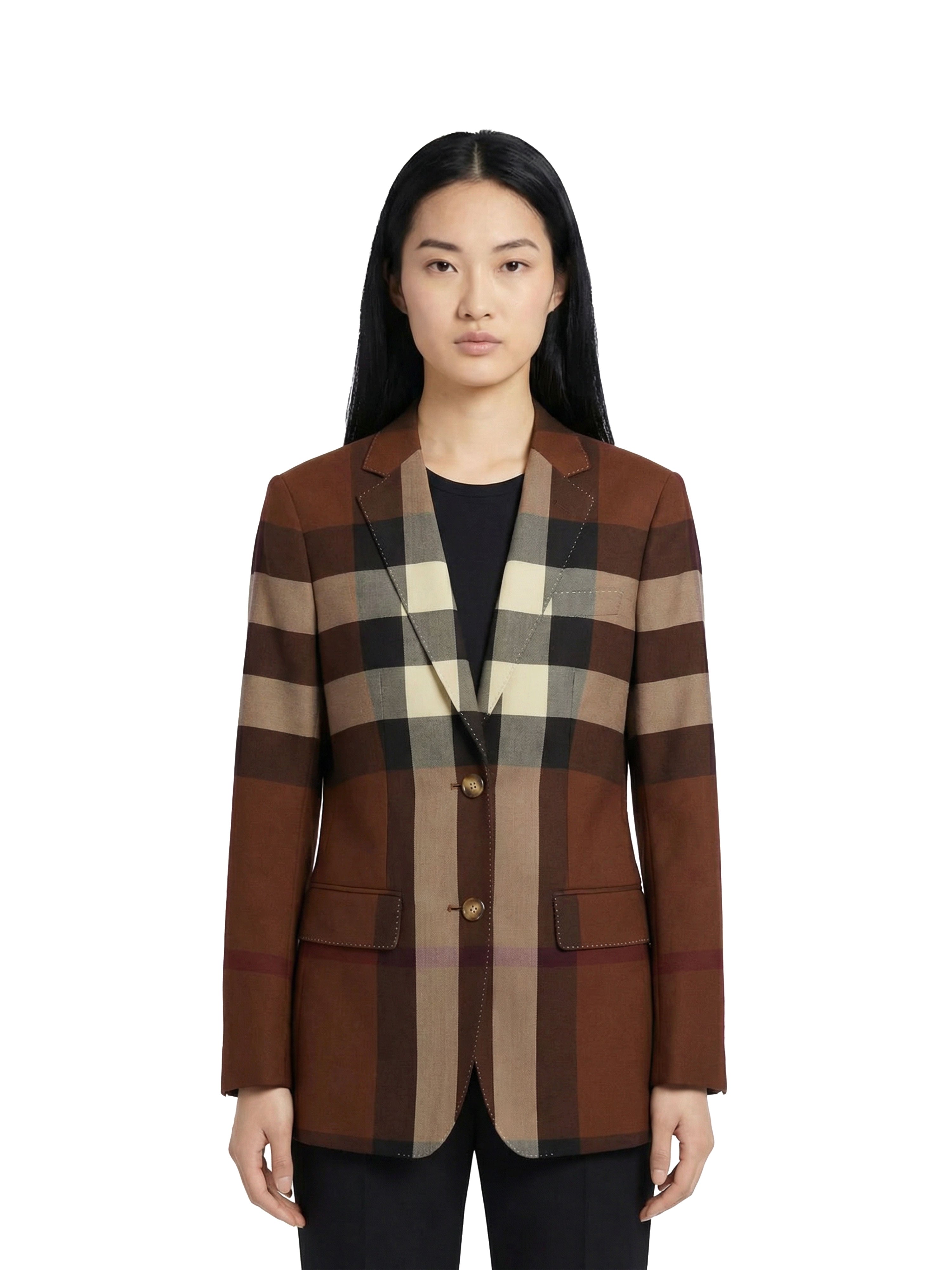 Burberry Check-print Blazer.