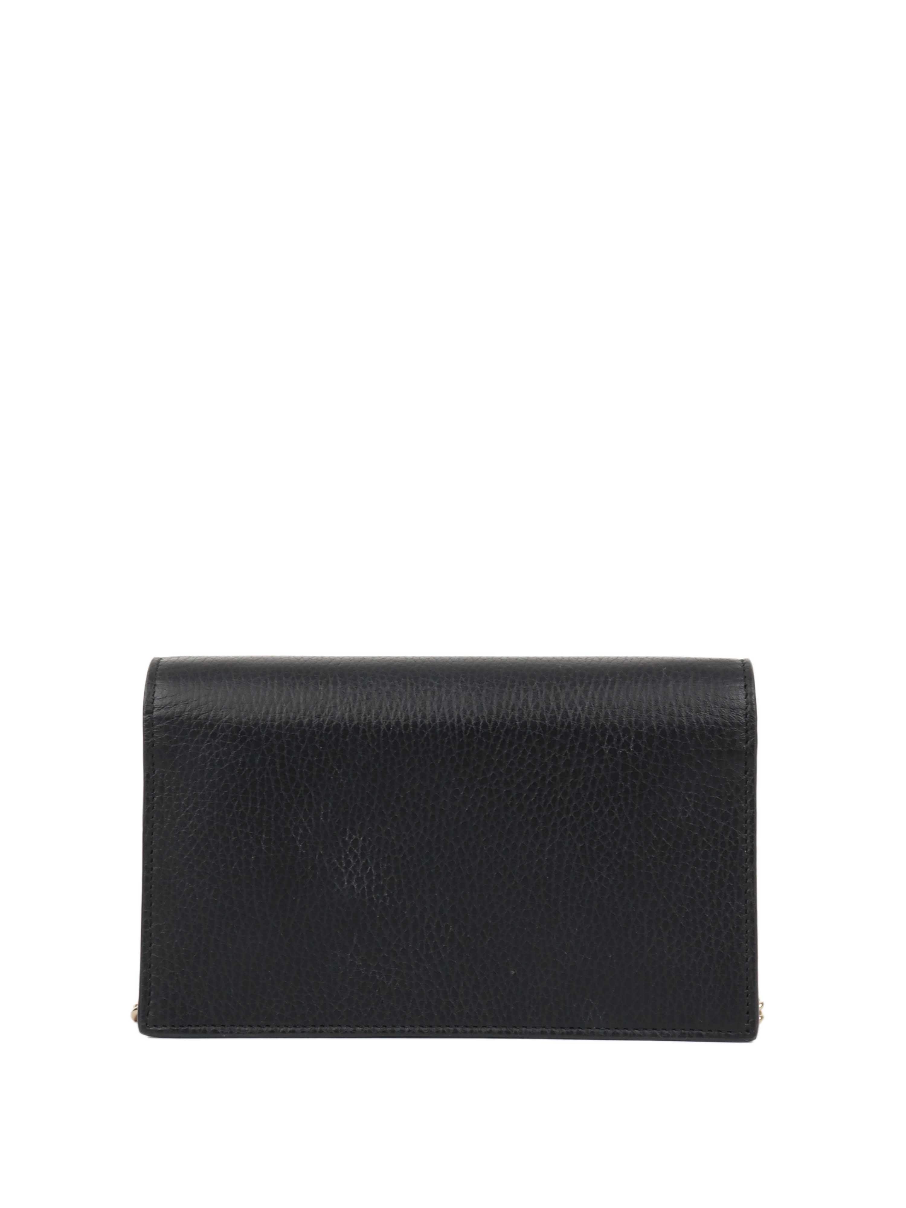 Gucci Black Wallet on Chain LGHW.