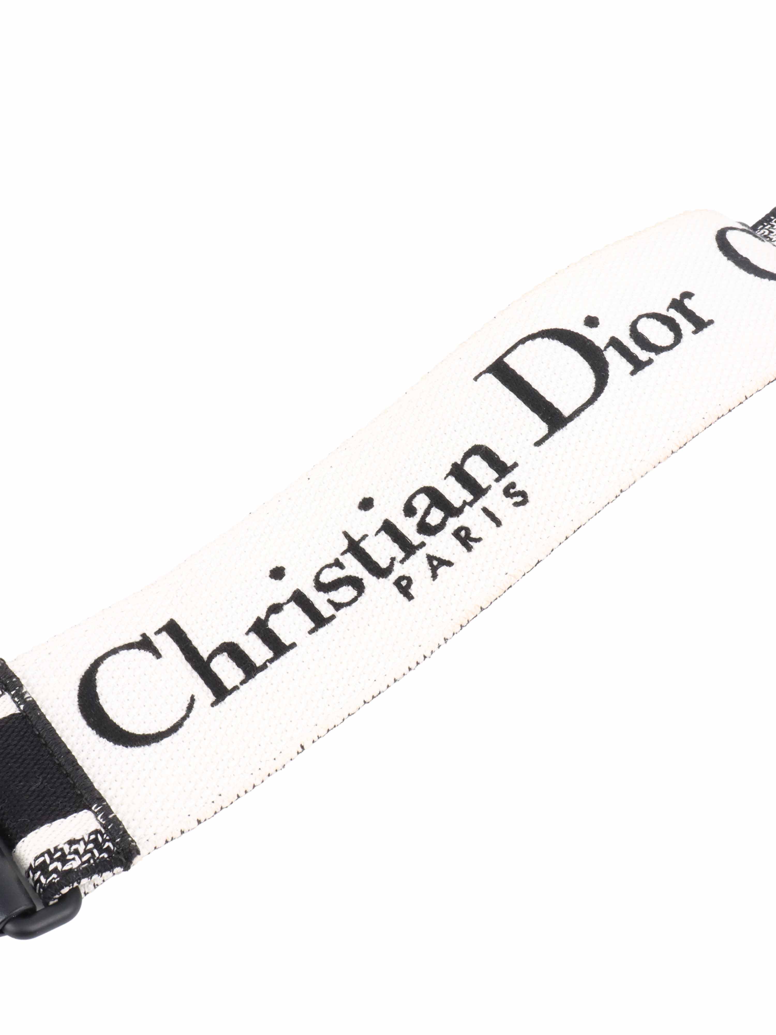 Dior Black & White Guitar Shoulder Strap.