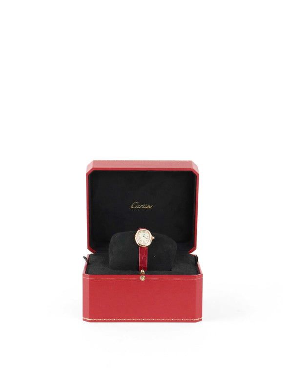 Cartier Rose Gold with Diamonds Baignoire Quartz Watch, Small Model