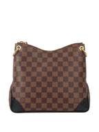 Louis Vuitton Black Damier Ebene Odeon PM Bag.