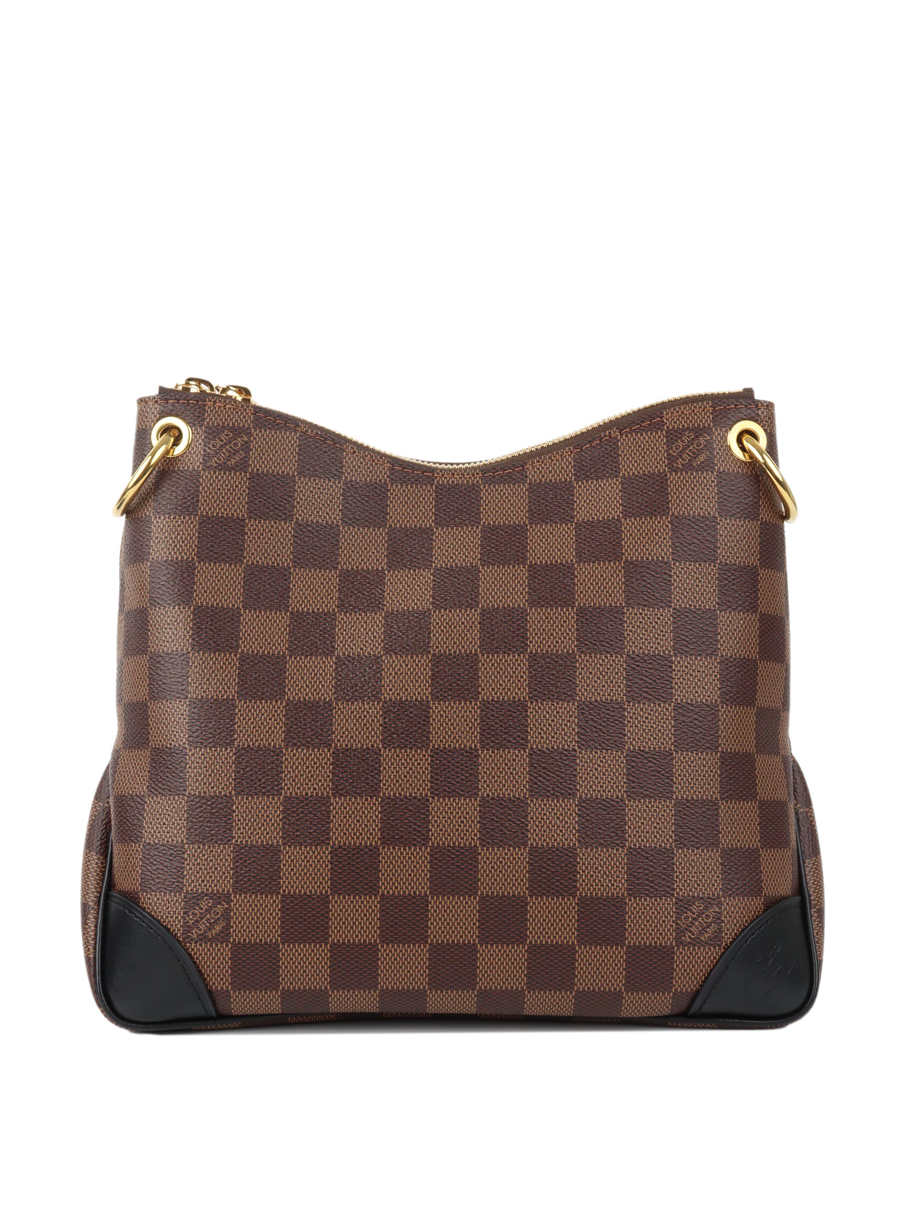 Louis Vuitton Black Damier Ebene Odeon PM Bag.