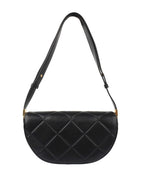 Burberry Small Black Quilted Olympia Shoulder Bag.