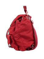 Prada Red Nylon Backpack.