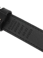 Gucci Black GG Marmont Leather Belt.