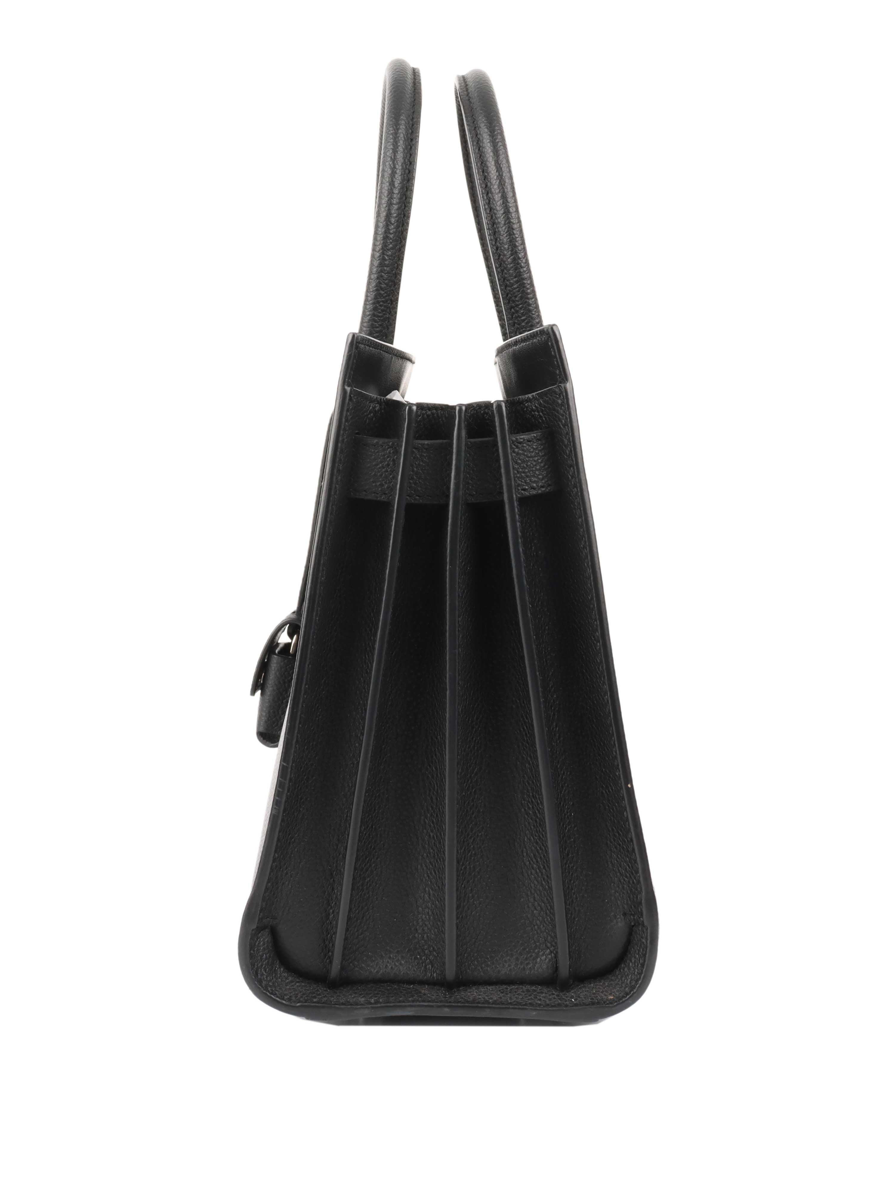Saint Laurent Black Nano Sac De Jour.